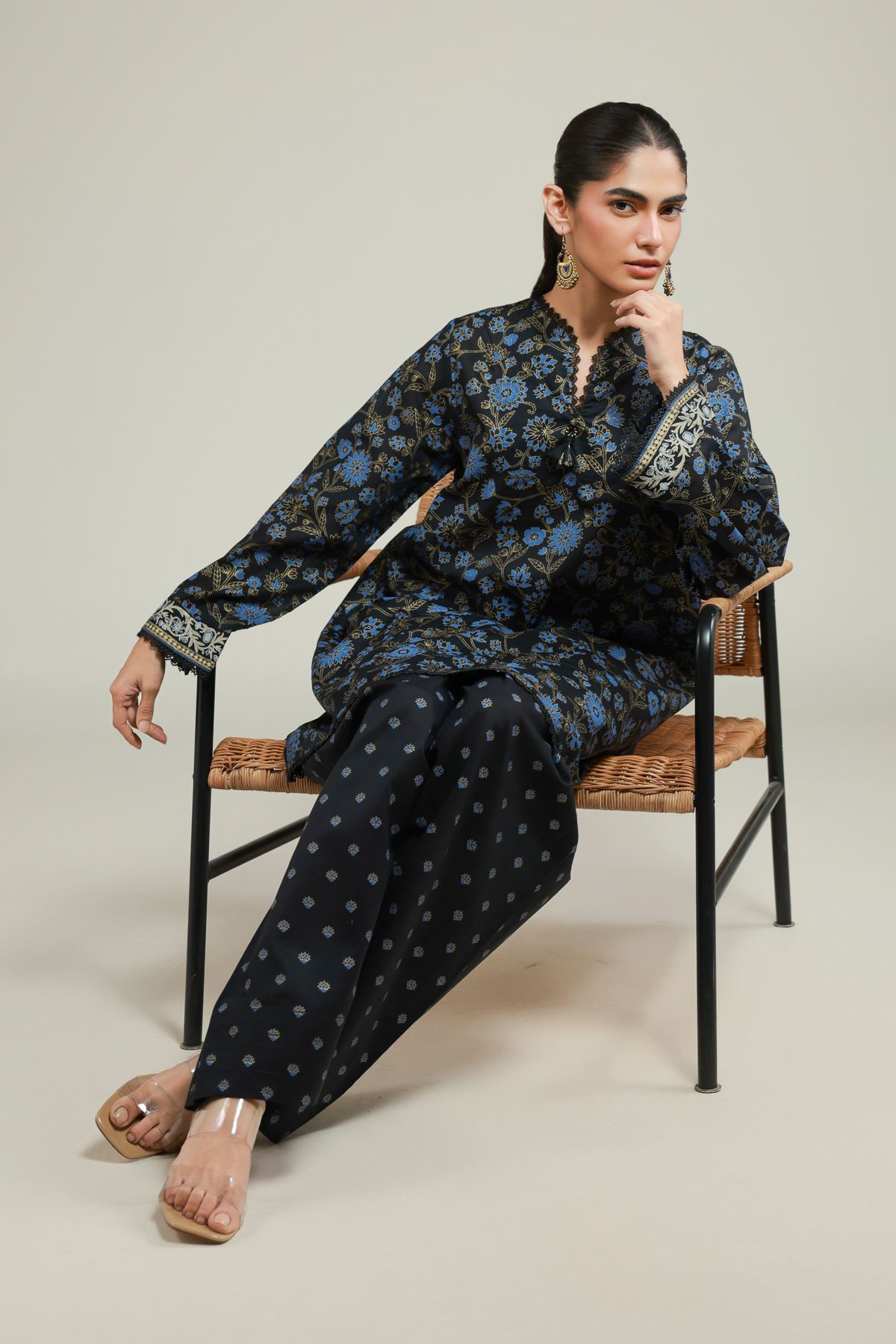 Printed Lawn Fabrics 2 Piece | Top and Bottom - A112-26-119EA2-VG