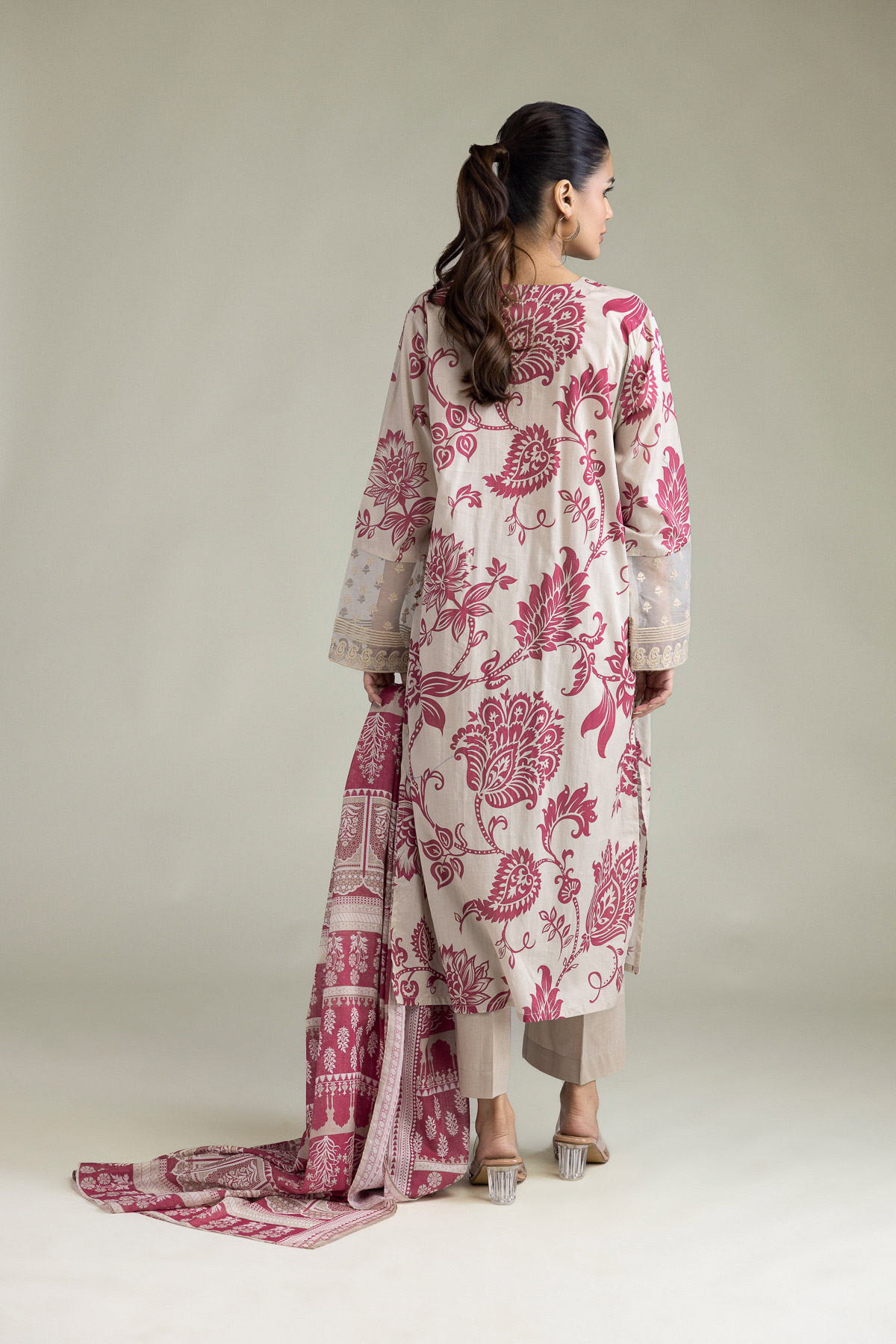 Embroidered Cambric Fabrics 3 Piece - T-A33-26-207FD1-VG