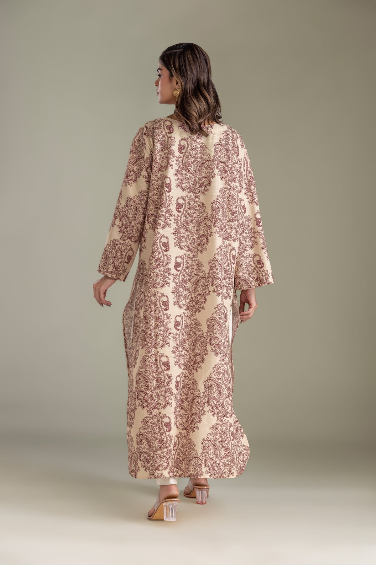 Printed Light Khaddar Tailored 1 Piece - 2-26-202-A-D-VG