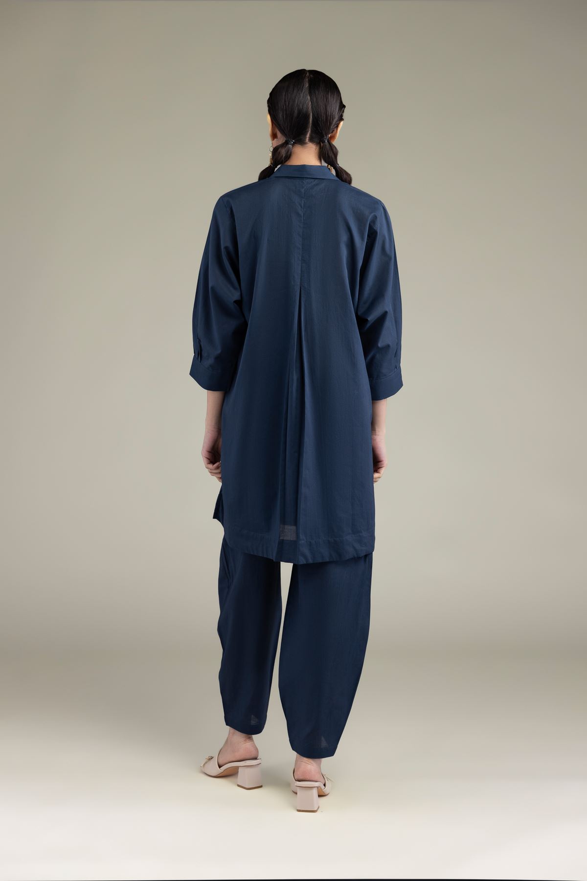 Embroidered Cambric Short Cambric Kurta - T-A11-26-106FB2-VG