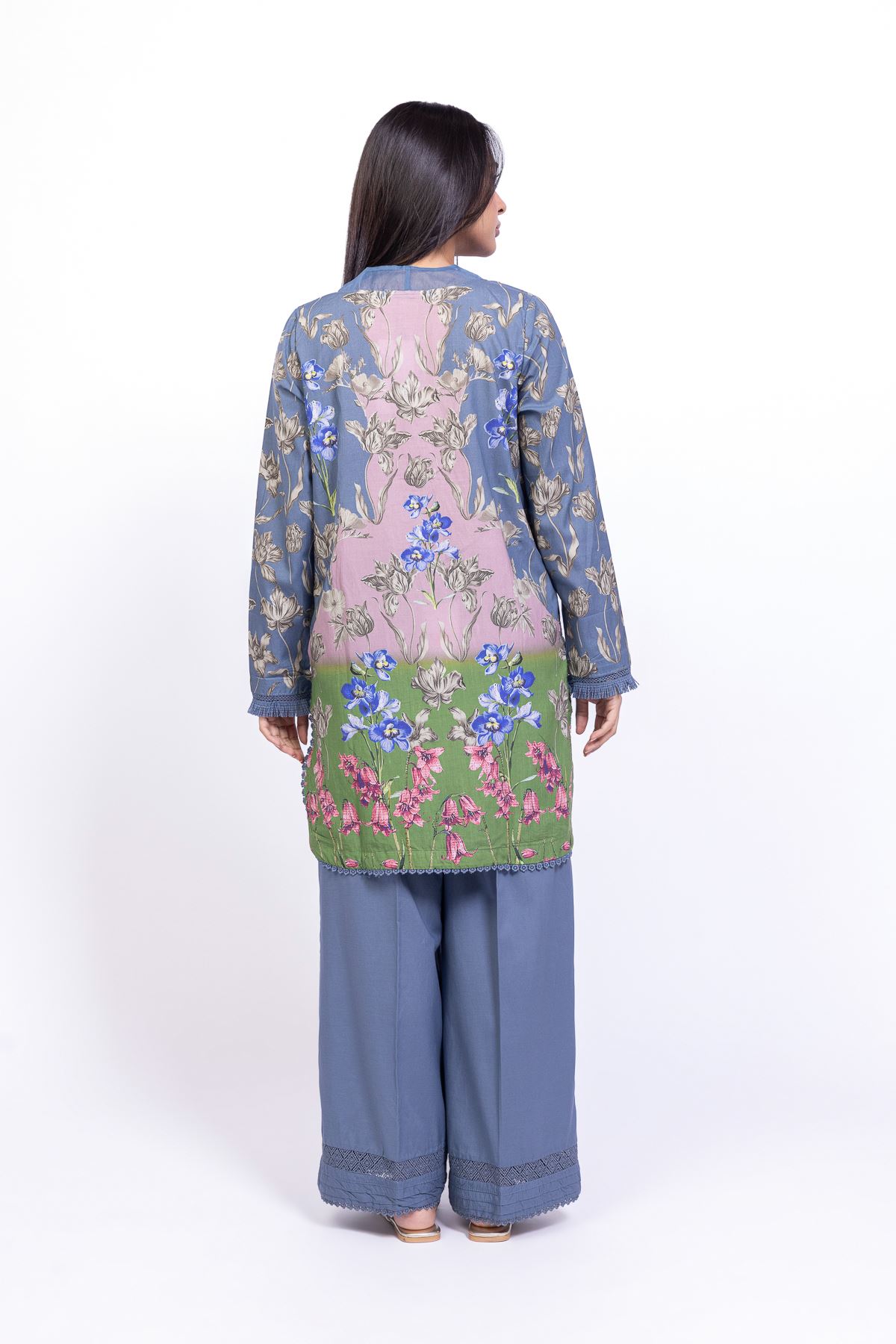 Printed Cotton Viscose Kurta - 25-09-11E3-07TA-VG