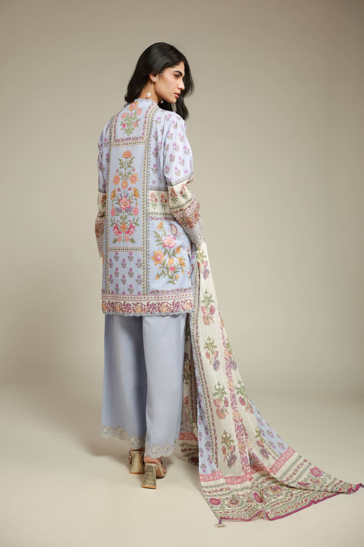 Embroidered Textured Lawn Lawn Tailored 3-Piece - T-A22-26-123FE1-VG