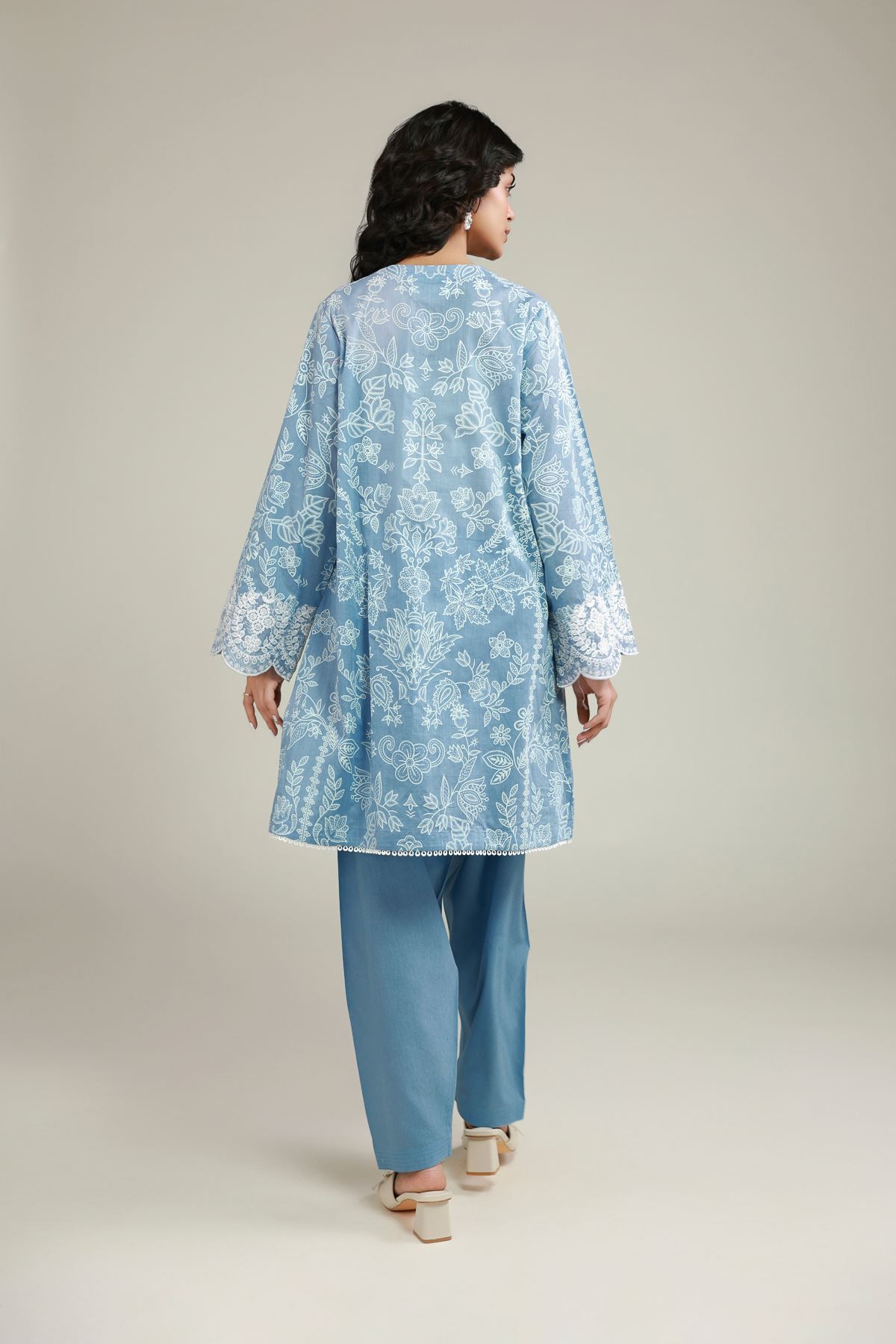 Printed Lawn Floral Printed Co-ords - 1-26-145-A-C-VG