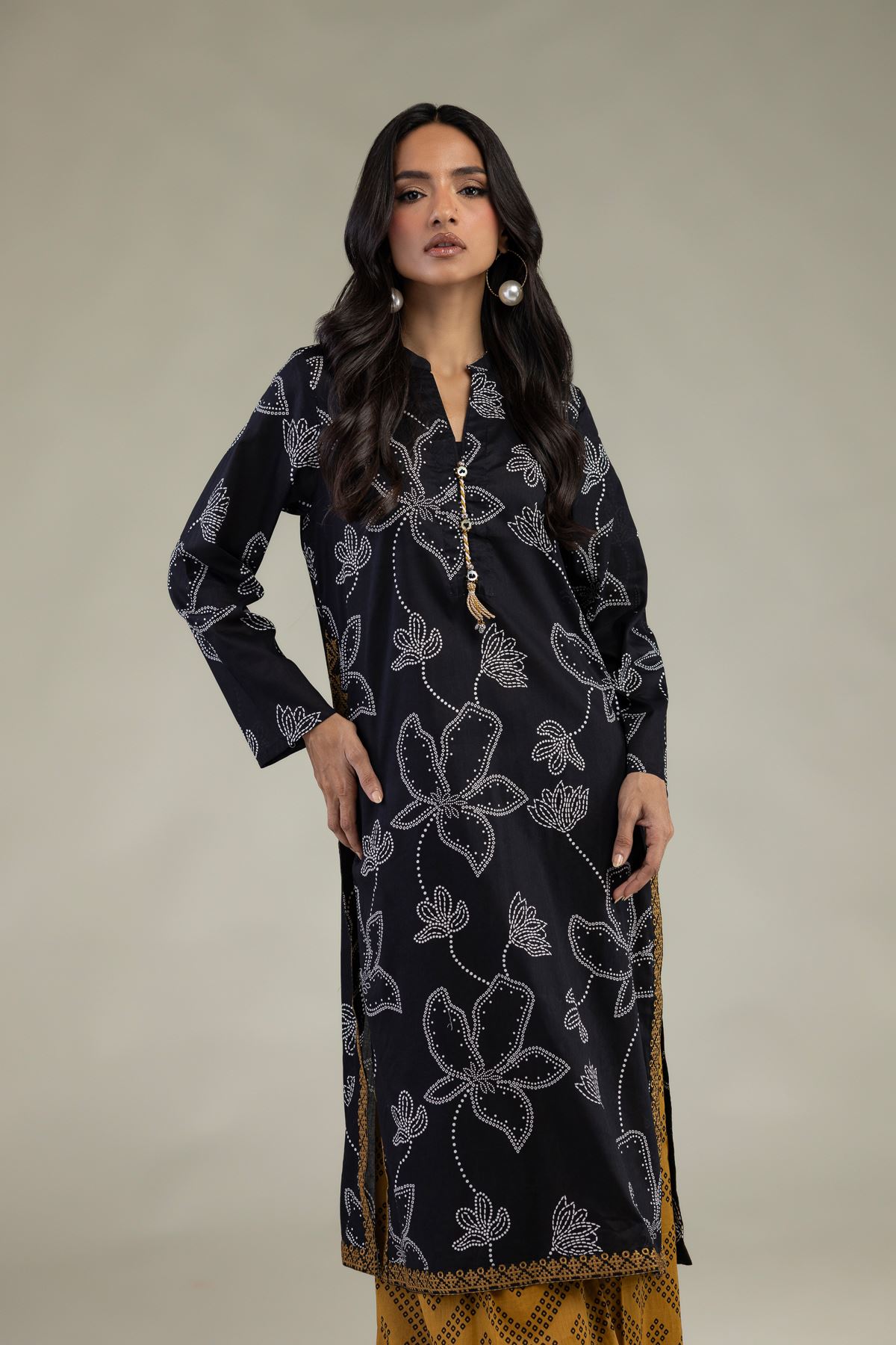 Embroidered Cambric Fabrics 2 Piece | Top and Bottom - 1-26-102-A-F-VG