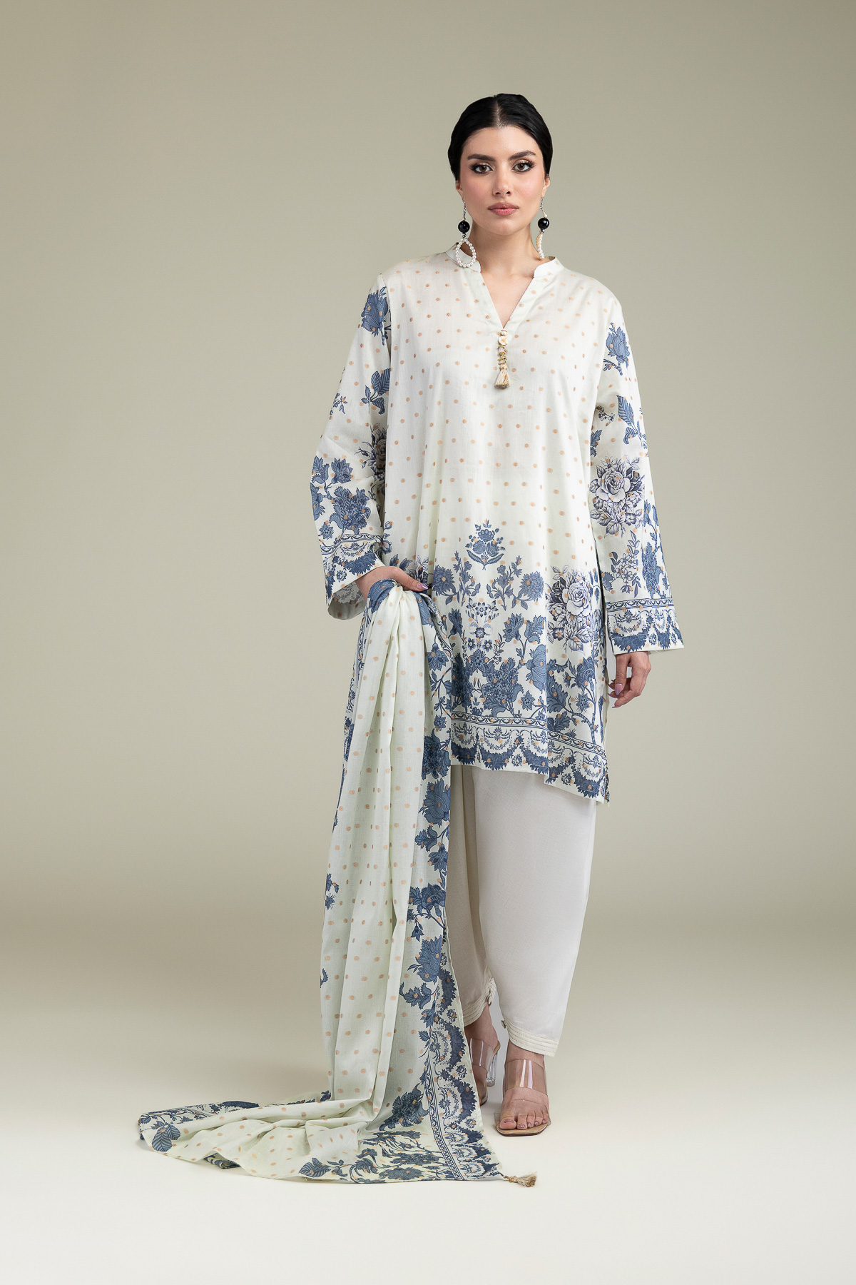 Printed Jacquard Fabrics 3 Piece - T-A33-26-207FD1-VG