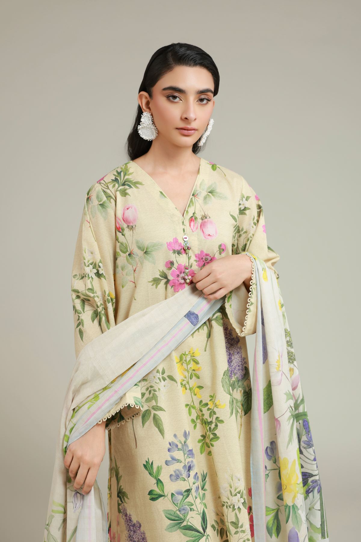Printed Messuri Floral 3-Piece Suit - T-A22-26-103FA1-VG