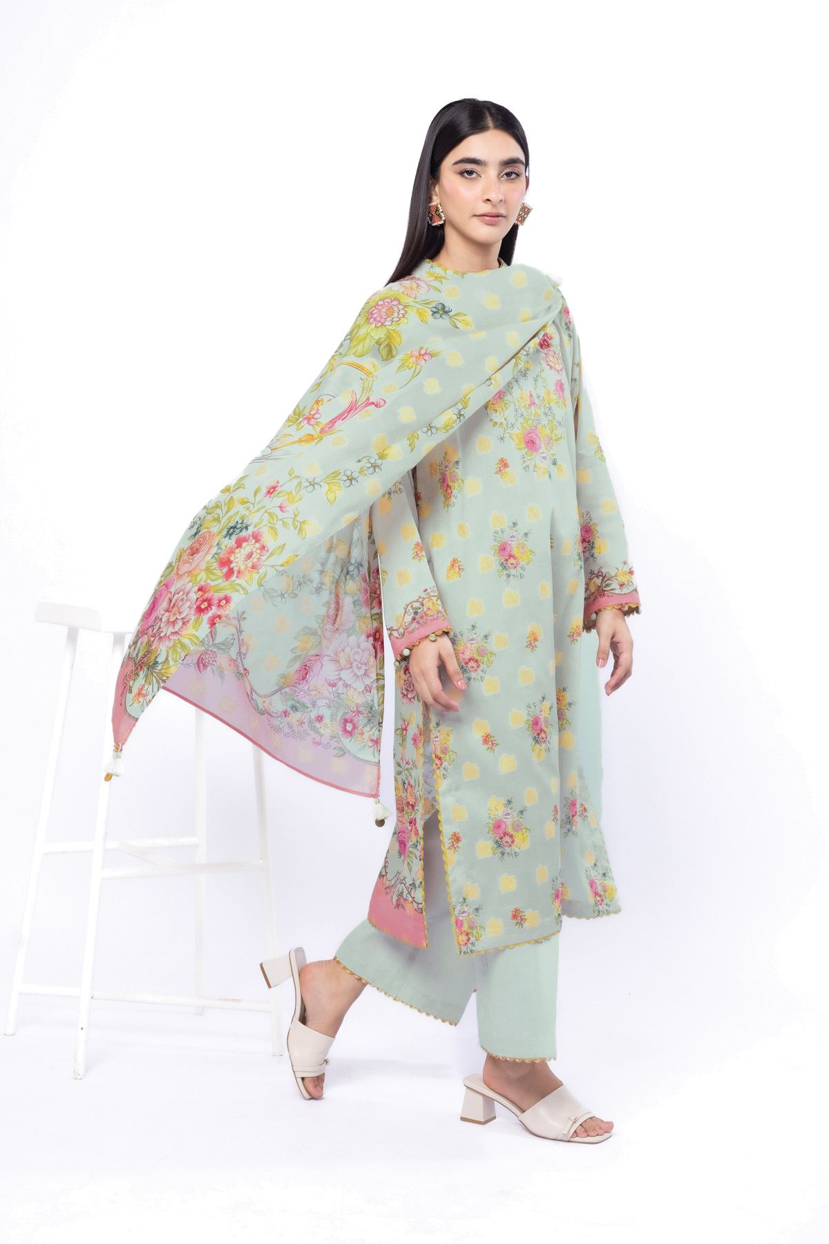 Printed Jacquard Fabrics 3 Piece - A22-26-121FG1-VG