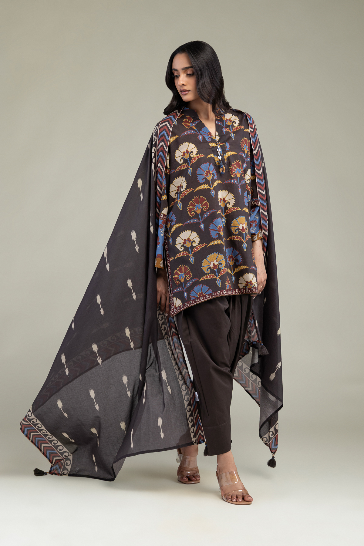 Printed Lawn Printed Lawn Dupatta - 1-26-303-C-B1-VG