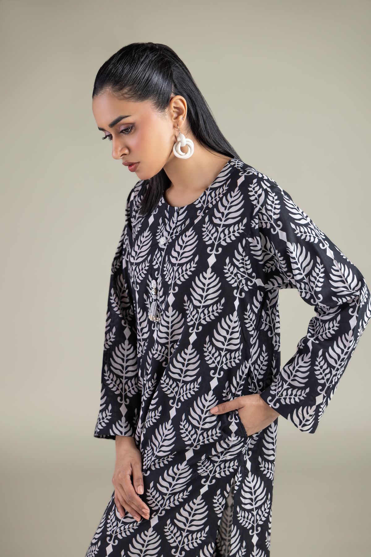 Printed Cambric Printed Cambric Kurta - 25-00-X2-03TA-VG
