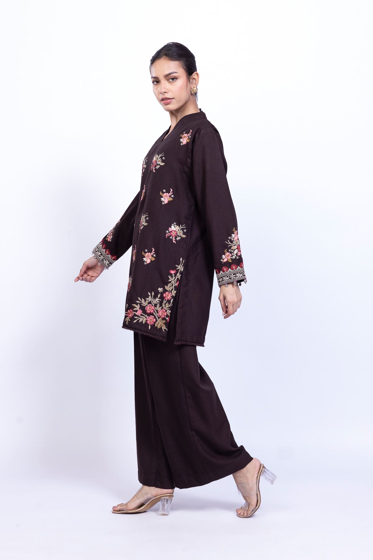 Embroidered Heavy Blended Viscose Kurta - 25-09-11E2-08TA-VG