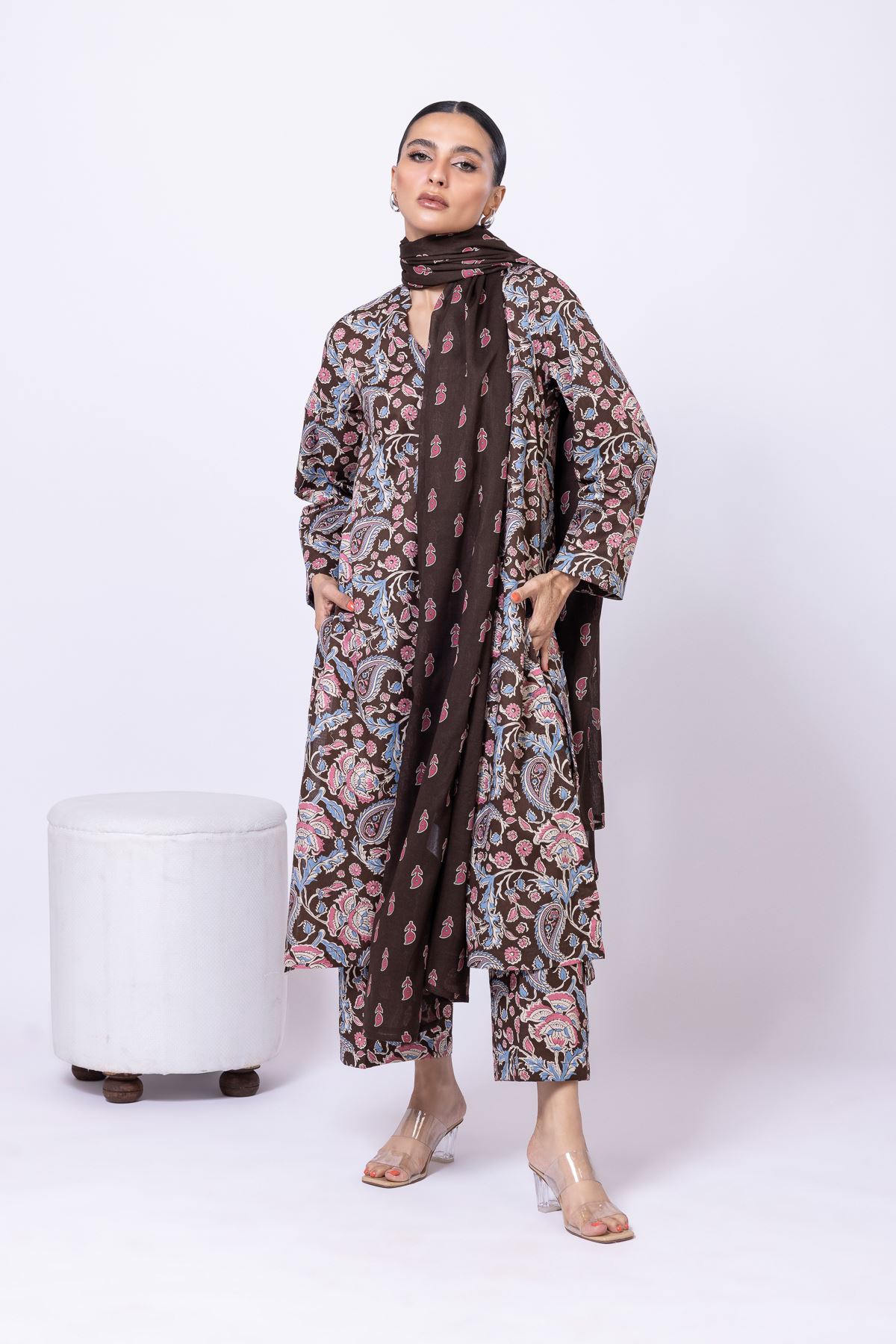 Printed Cambric Kurta - KW38A-VG