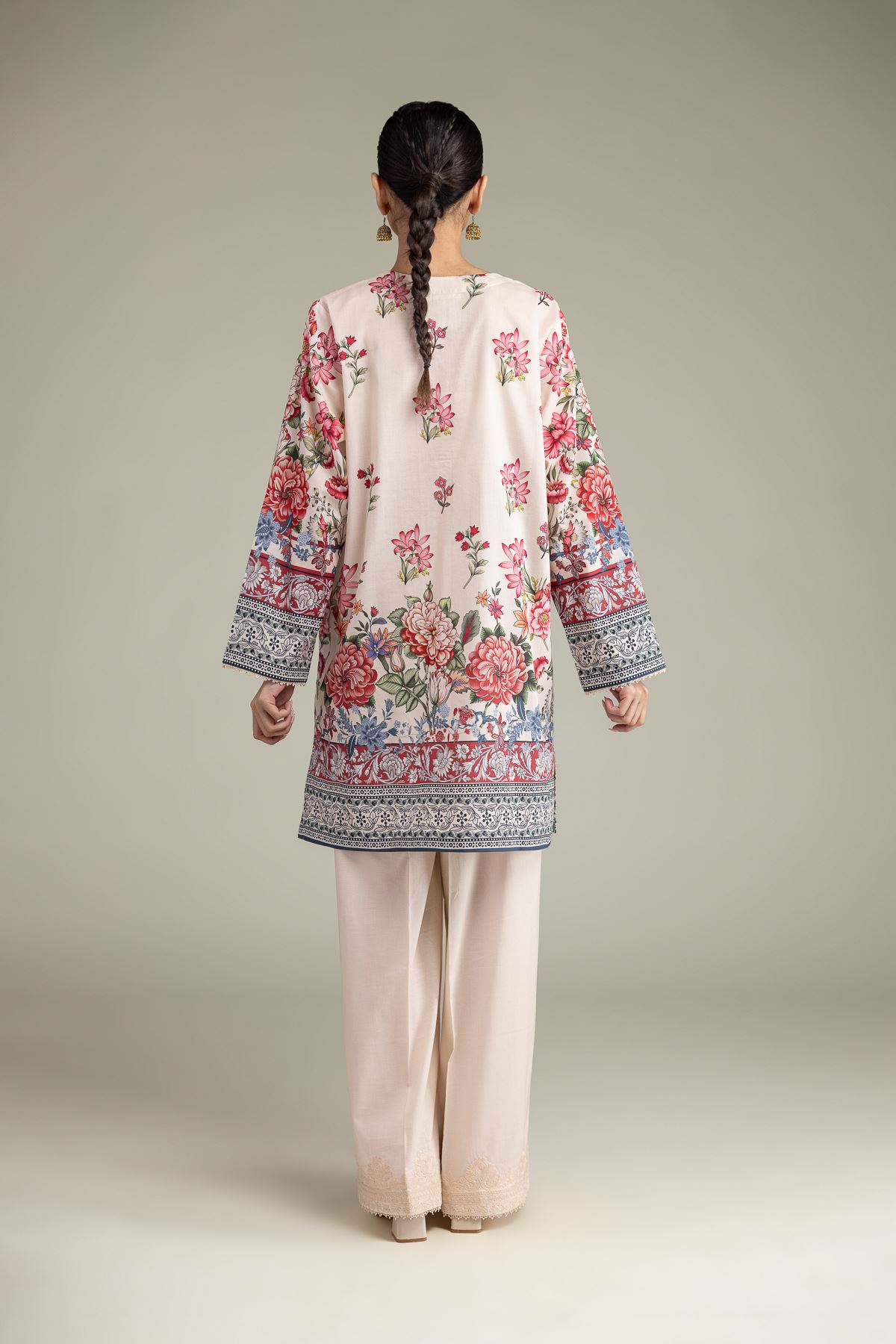 Embroidered Cambric Cambric Tailored 2-Piece - 1-26-102-A-F-VG