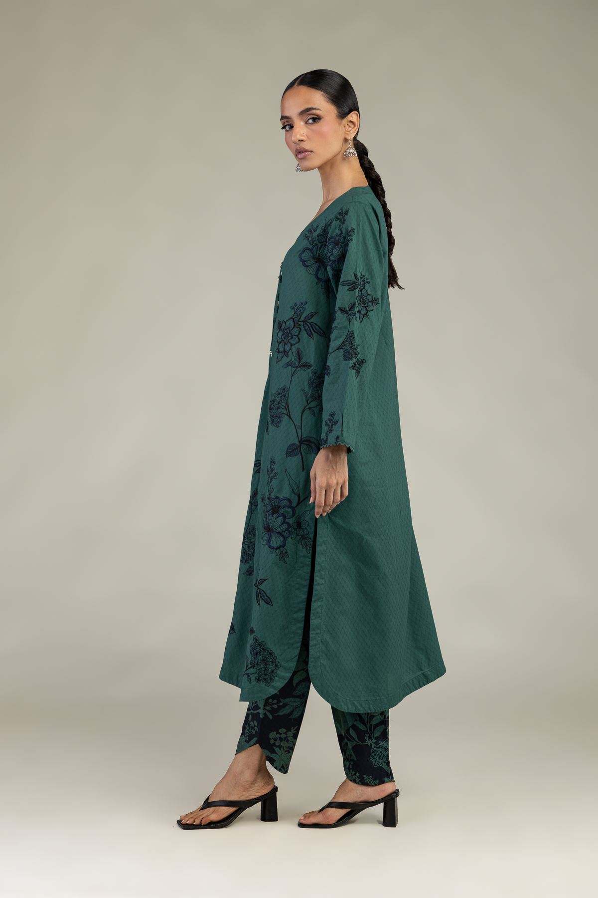 Embroidered Cotton Dobby Cotton Dobby Shalwar - 1-26-241-A-E1-VG