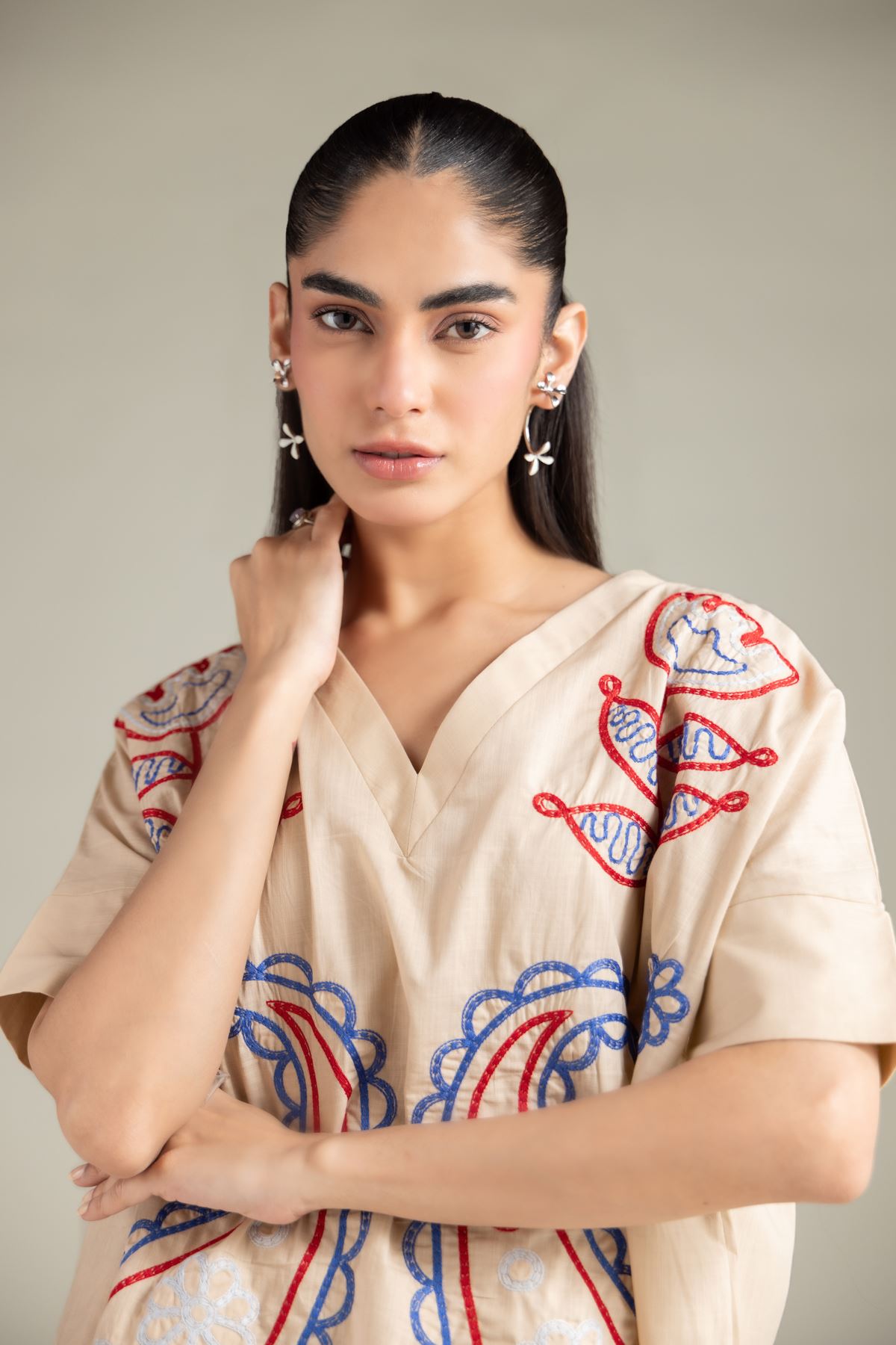 Textured Cotton Shirt - 6-26-102-A-F-VG