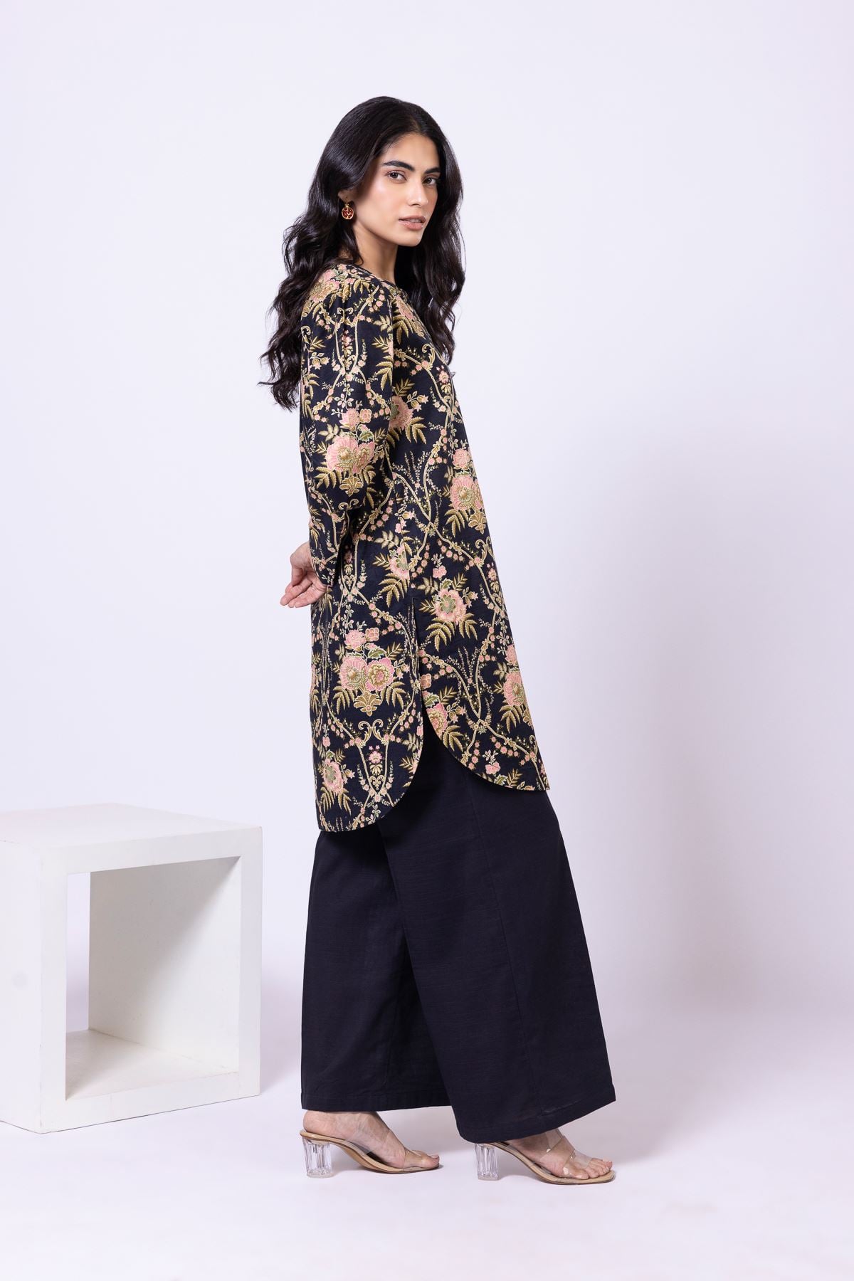 Dyed Khaddar Pants - 25-09-11E11-02TB-VG