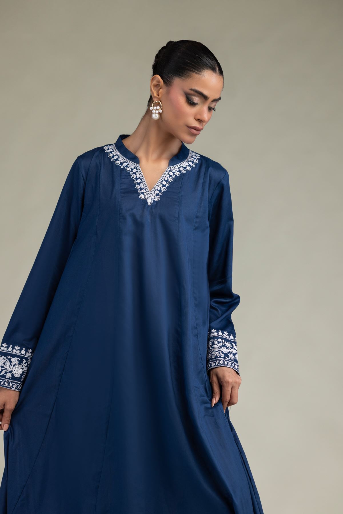 Embroidered Cambric Fabrics 2 Piece | Top and Bottom - A22-26-209FB1-VG