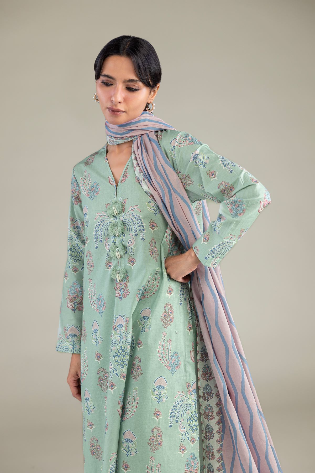 Printed Lawn Printed Lawn Dupatta - 1-26-102-A-F-VG