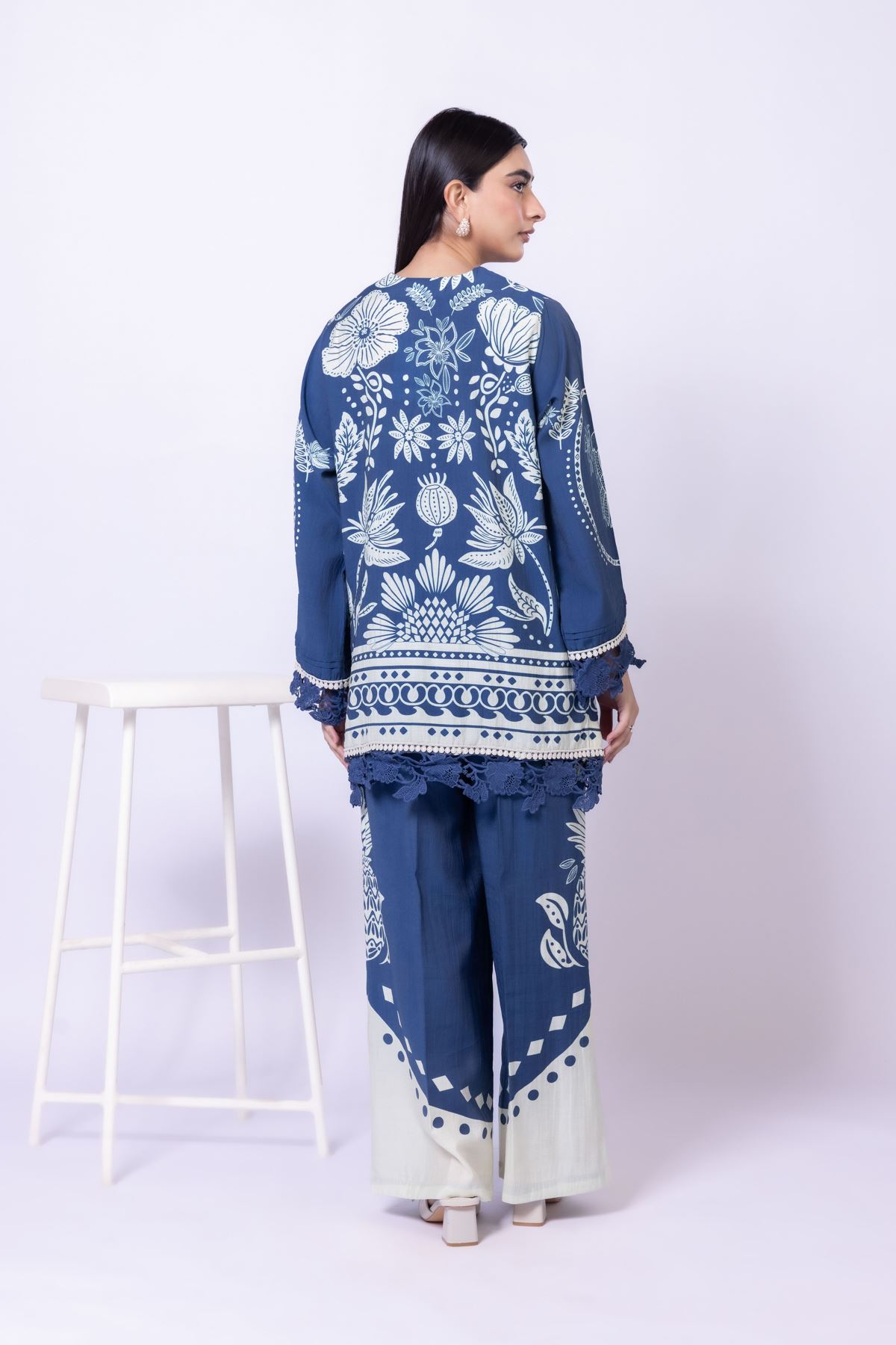 Embroidered Raw Silk Kurta - 25-09-11E7-05TB-VG