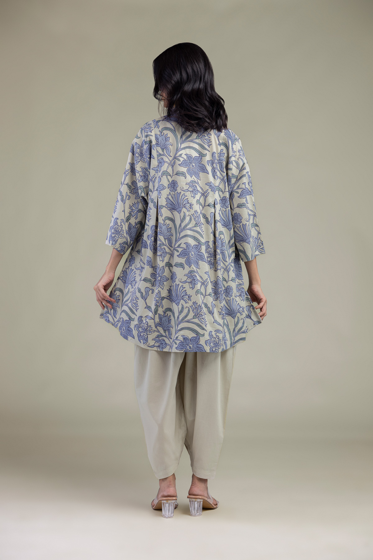 Printed Cambric Printed Cambric Kurta - B1-2-26-106-A-C-VG