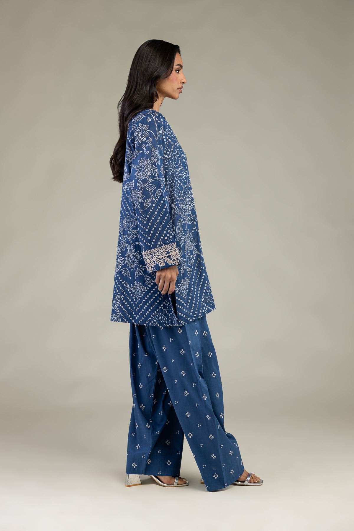 Embroidered Cambric Fabrics 2 Piece | Top and Bottom - A22-26-214FH1-VG