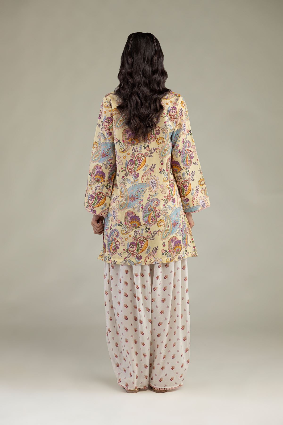 Printed Cambric Short Cambric Kurta - 1-26-224-B-J1-VG