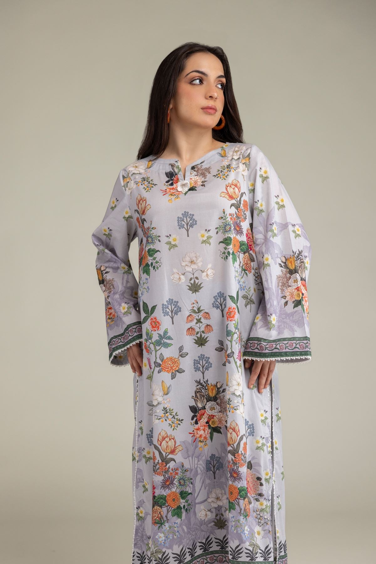 Embroidered Cambric Cambric Tailored 2-Piece - 1-26-250-B-H1-VG