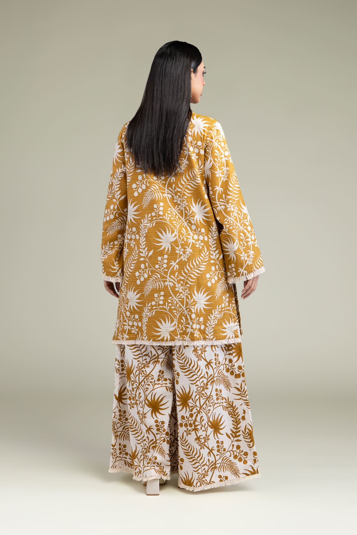 Printed Cotton Dobby Floral Cotton Kurta - 1-26-247-A-G1-VG