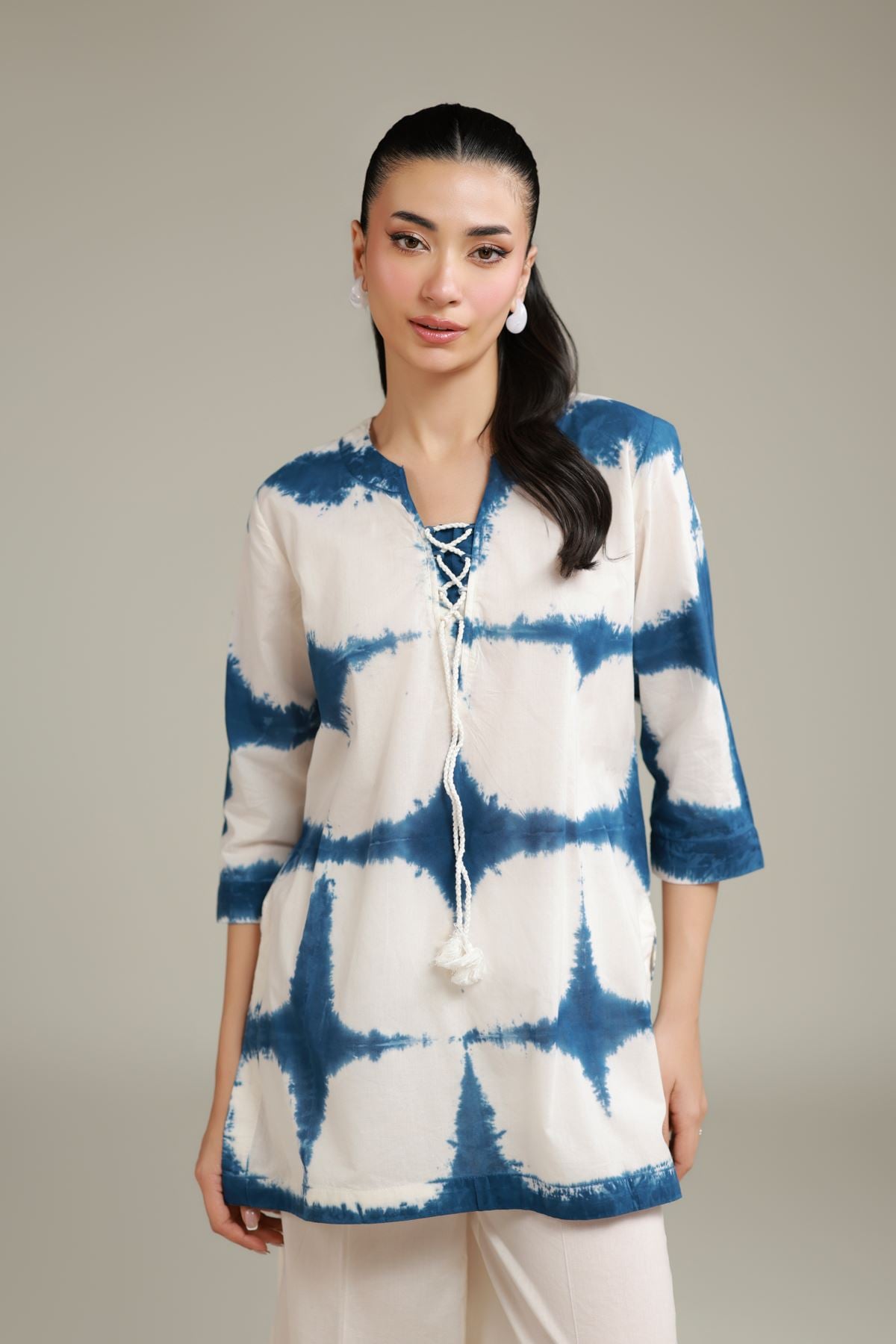 Printed Cambric Printed Co-ord Set - T-A22-26-114FA2-VG