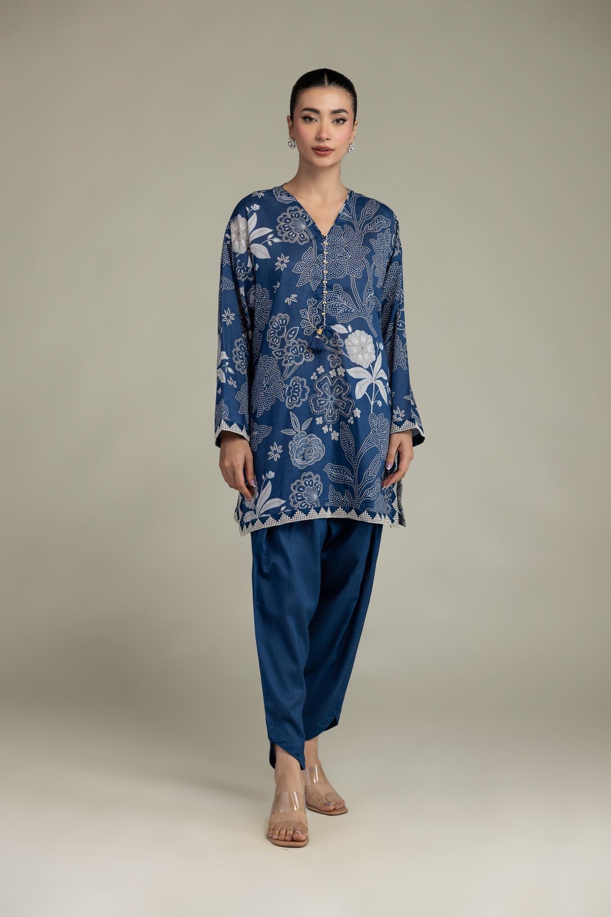 Embroidered Cambric Fabrics 2 Piece | Top and Bottom - A22-26-209FB1-VG