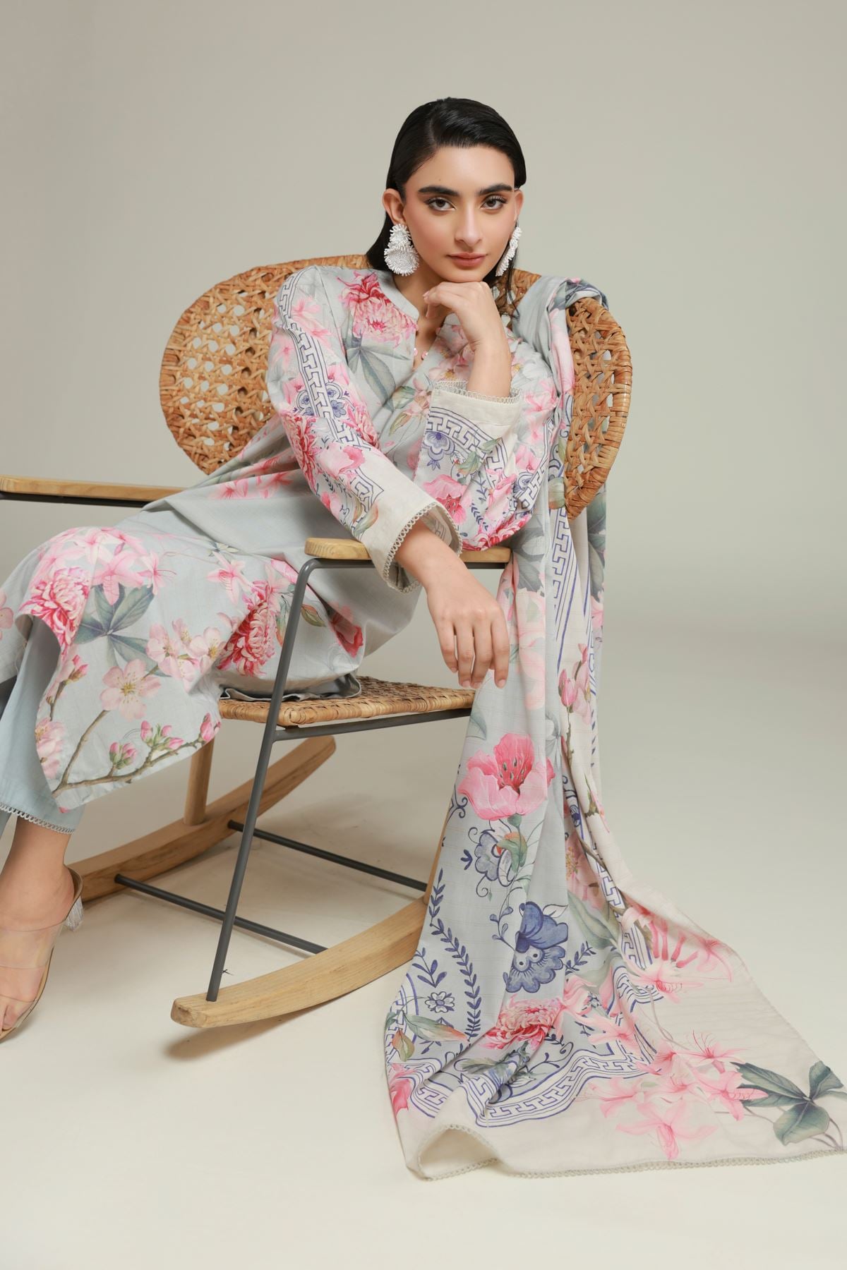 Printed Messuri 3-Piece Tailored Set - T-A33-26-104FD2-VG