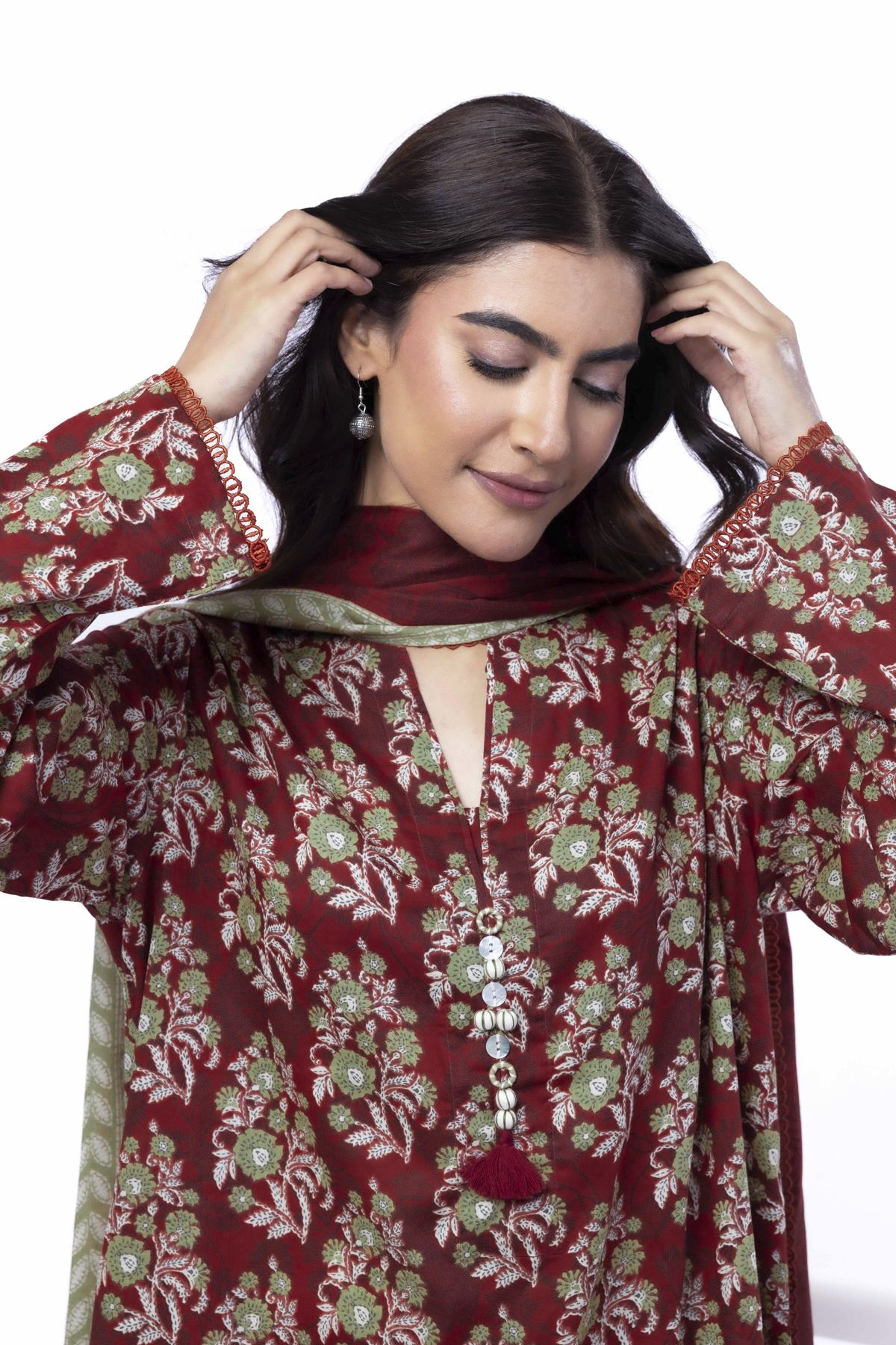 Printed Cotton Fabrics 3 Piece - CA31B-VG