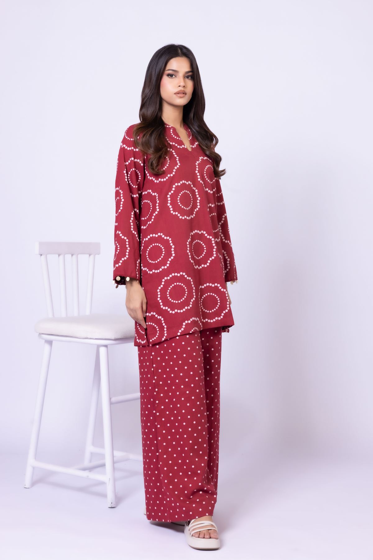 Printed Heavy Textured Cotton Kurta - 25-10-11E8-11TB-VG