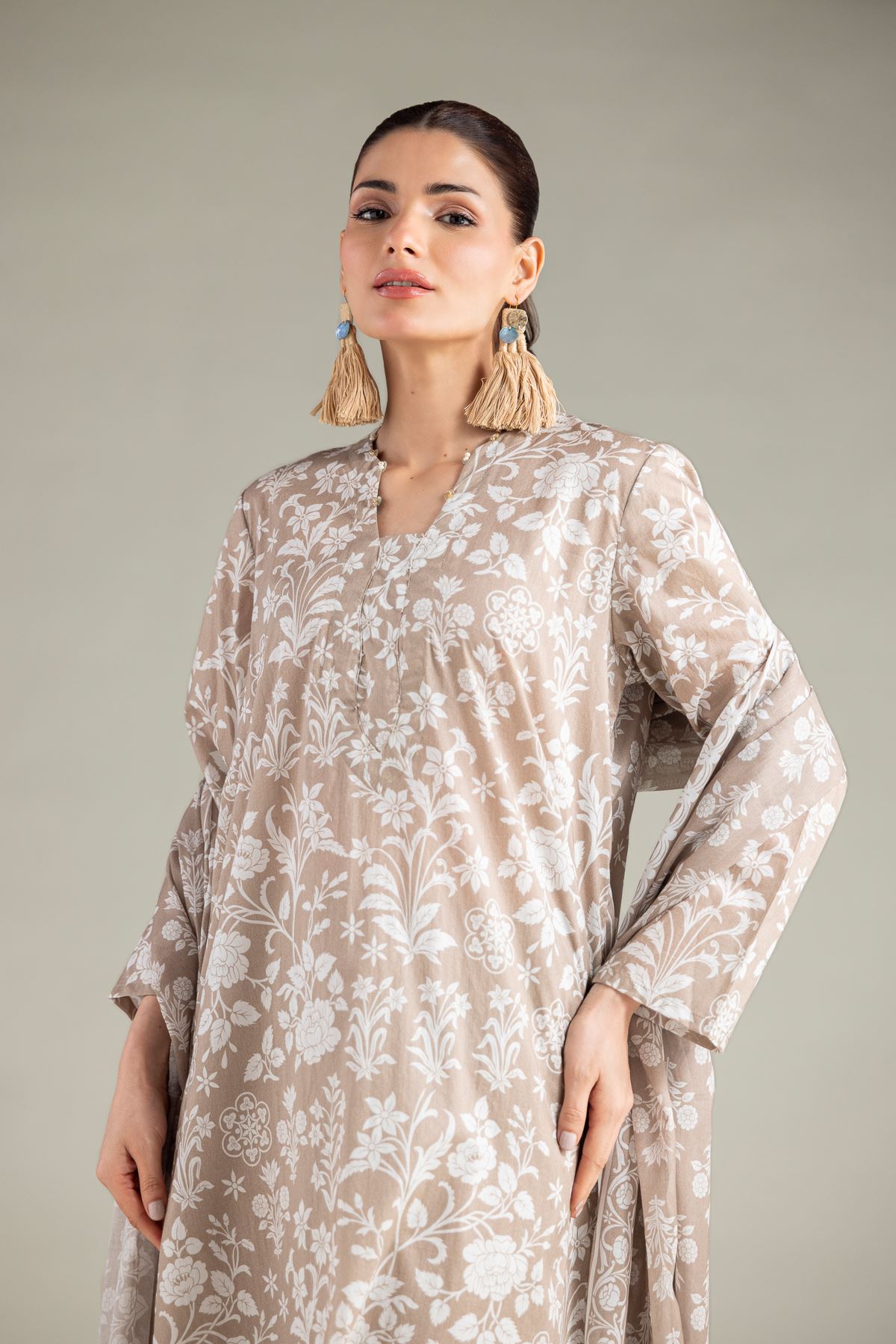 Printed Lawn Lawn Tailored 3-Piece - 8-26-201-A-B1-VG