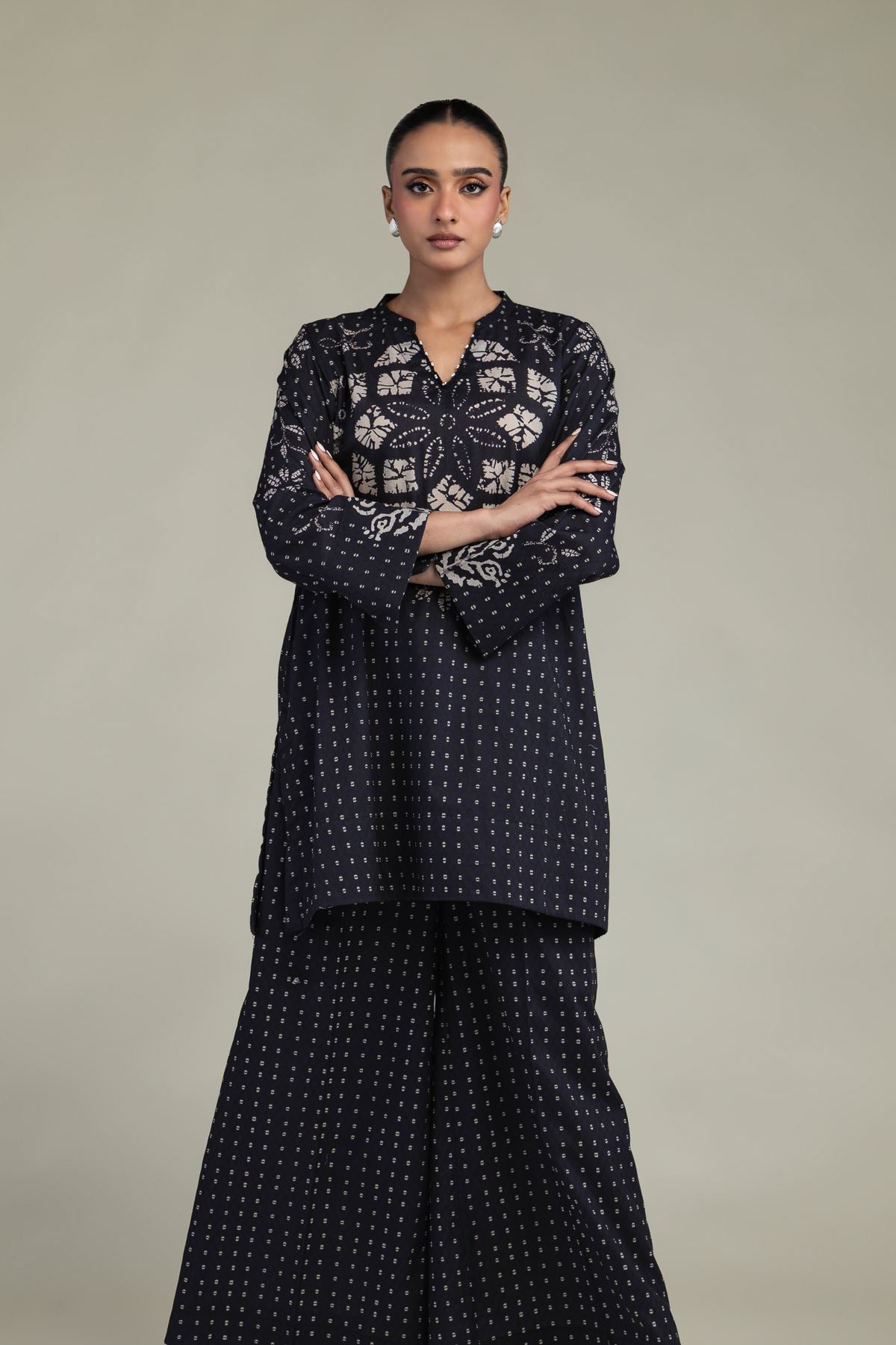 Printed Cotton Dobby Cotton Dobby Kurta - 1-26-301-B-F1-VG