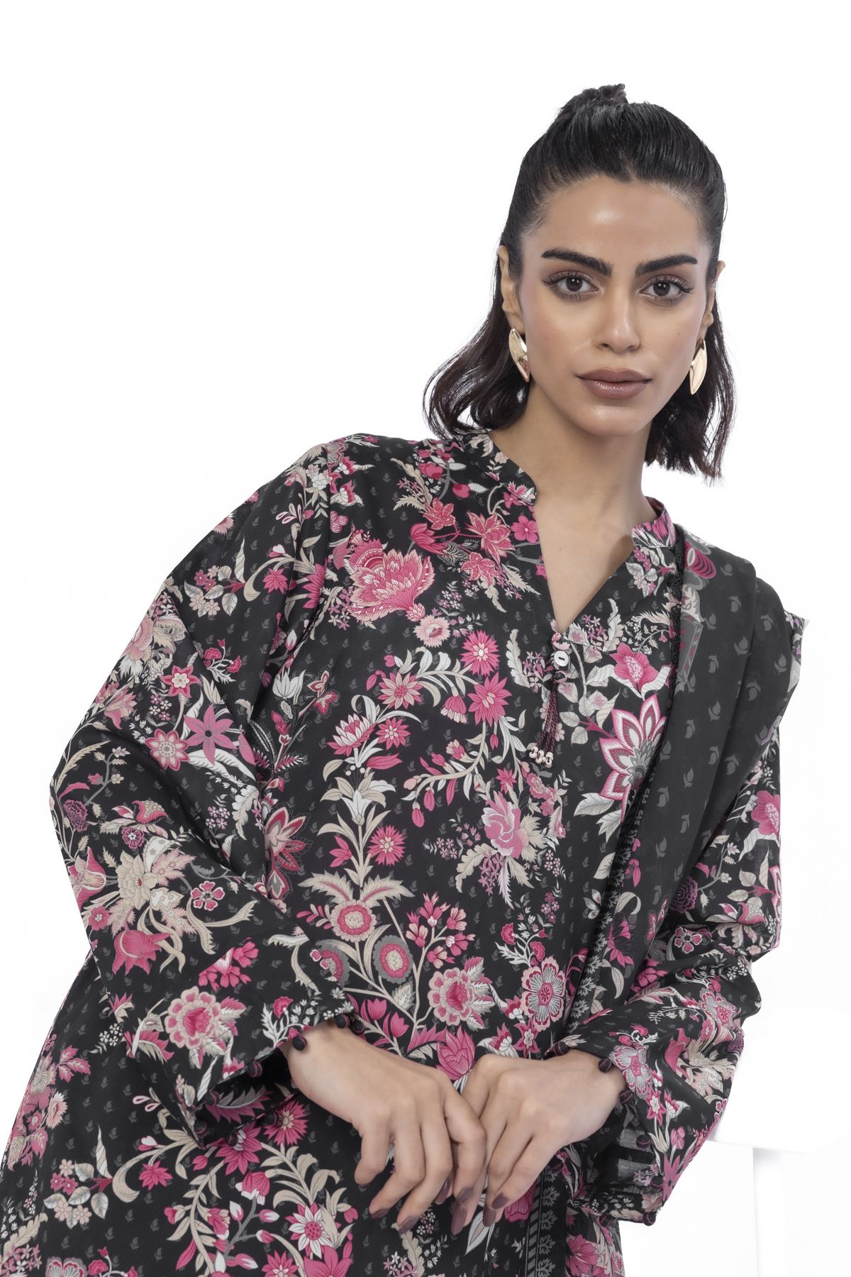 Printed Lawn Fabrics 3 Piece - CA02A-VG