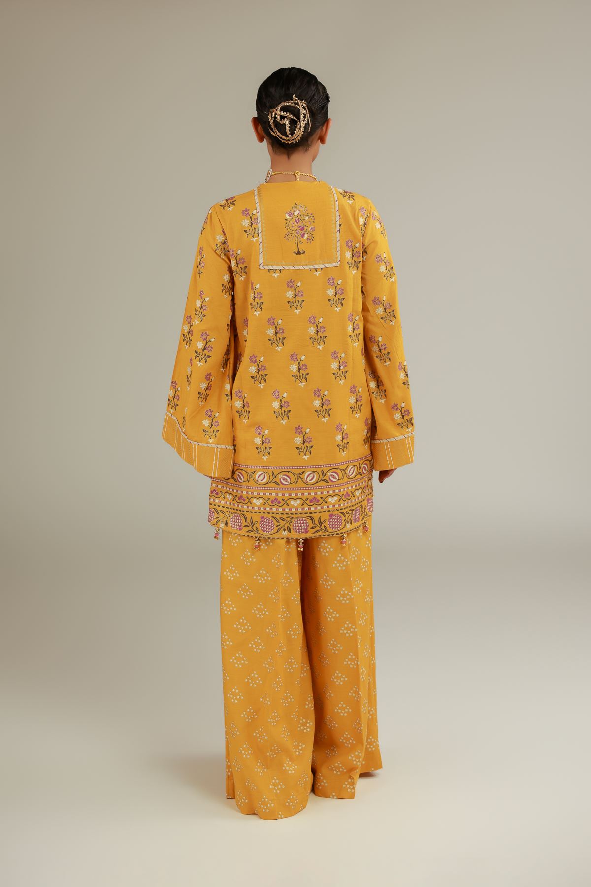 Raw Silk 2-Piece Co-ord Set - T-A22-26-103FA1-VG