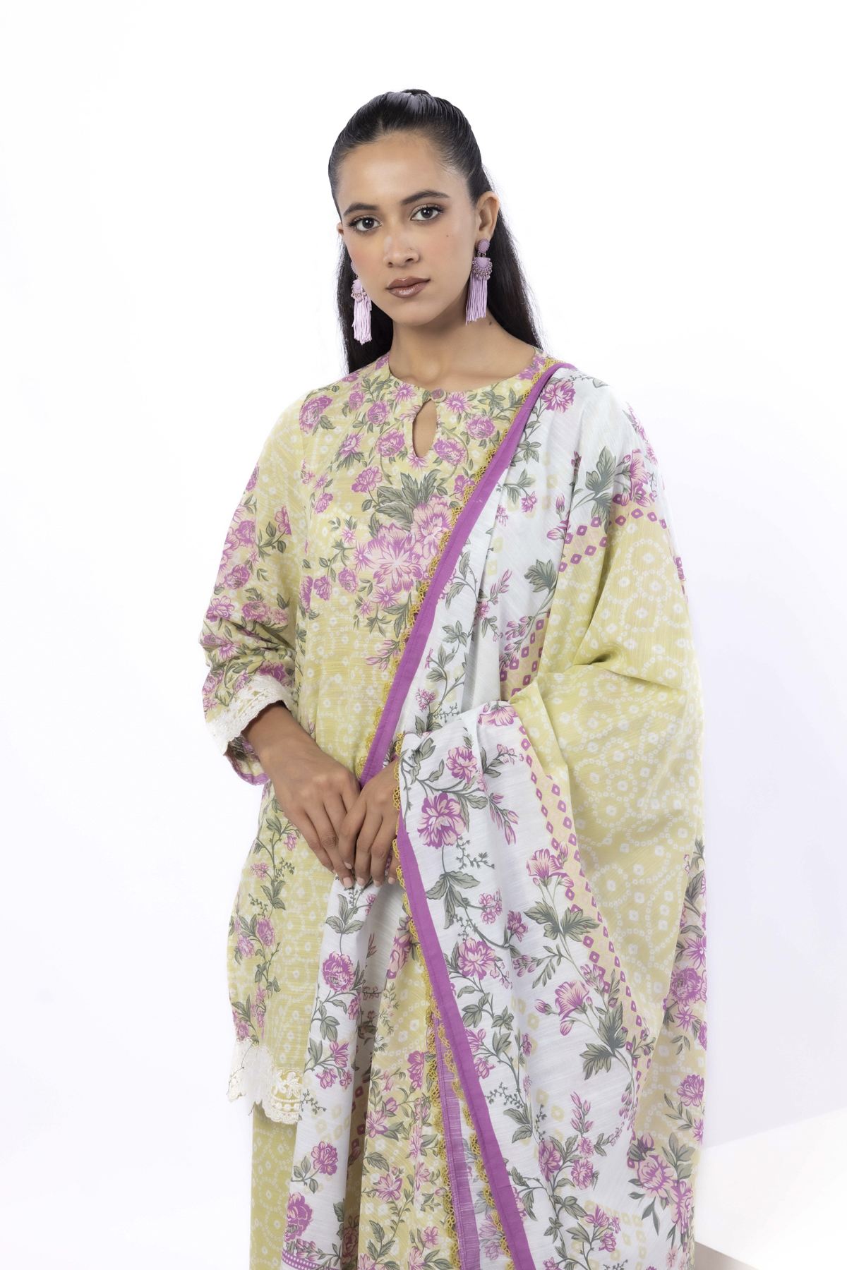 Embroidered Light Khaddar Tailored 3 Piece - LKN67BST-VG