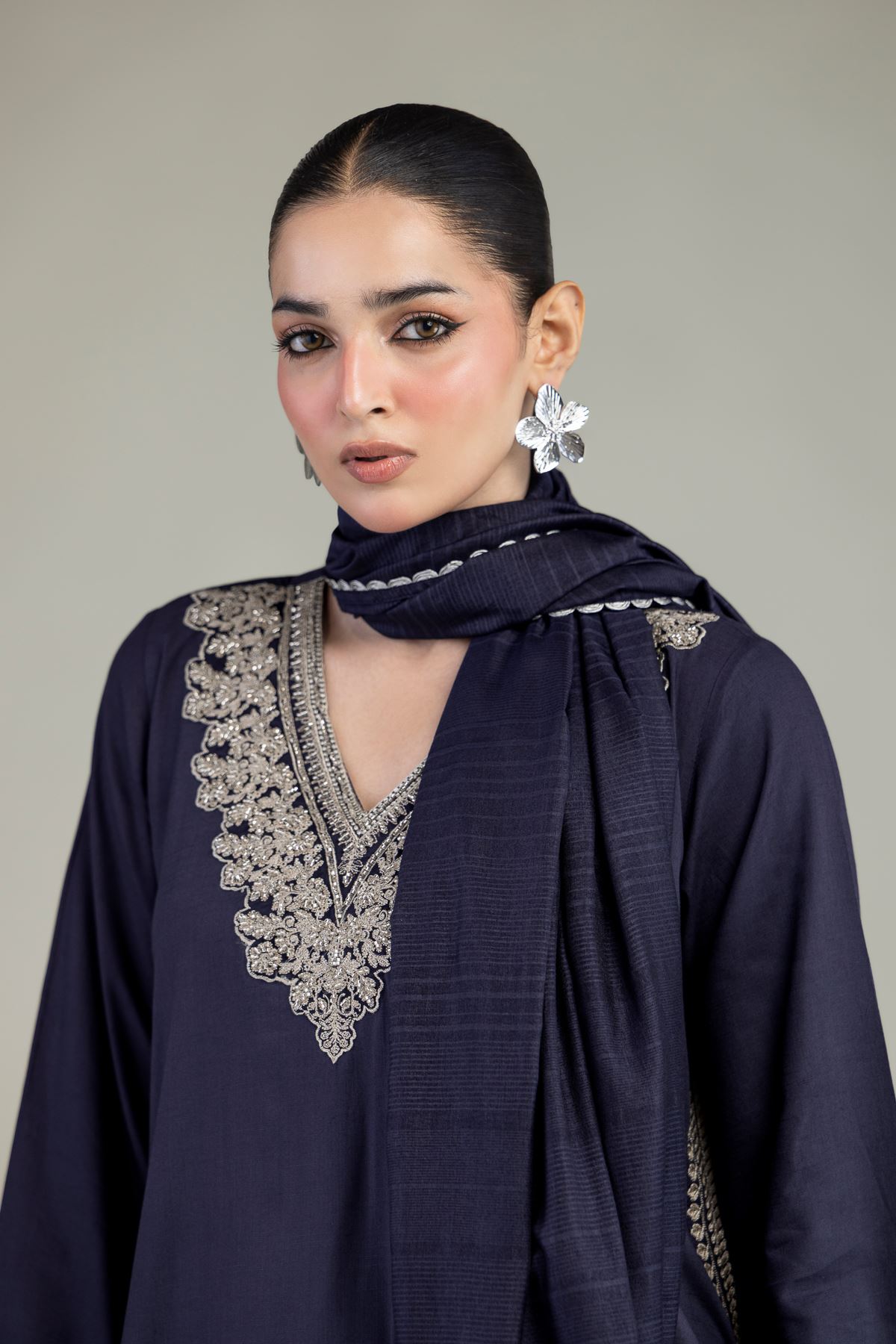 Printed Polyester Silk Polyester Silk Dupatta - 2-26-203-A-B1-VG