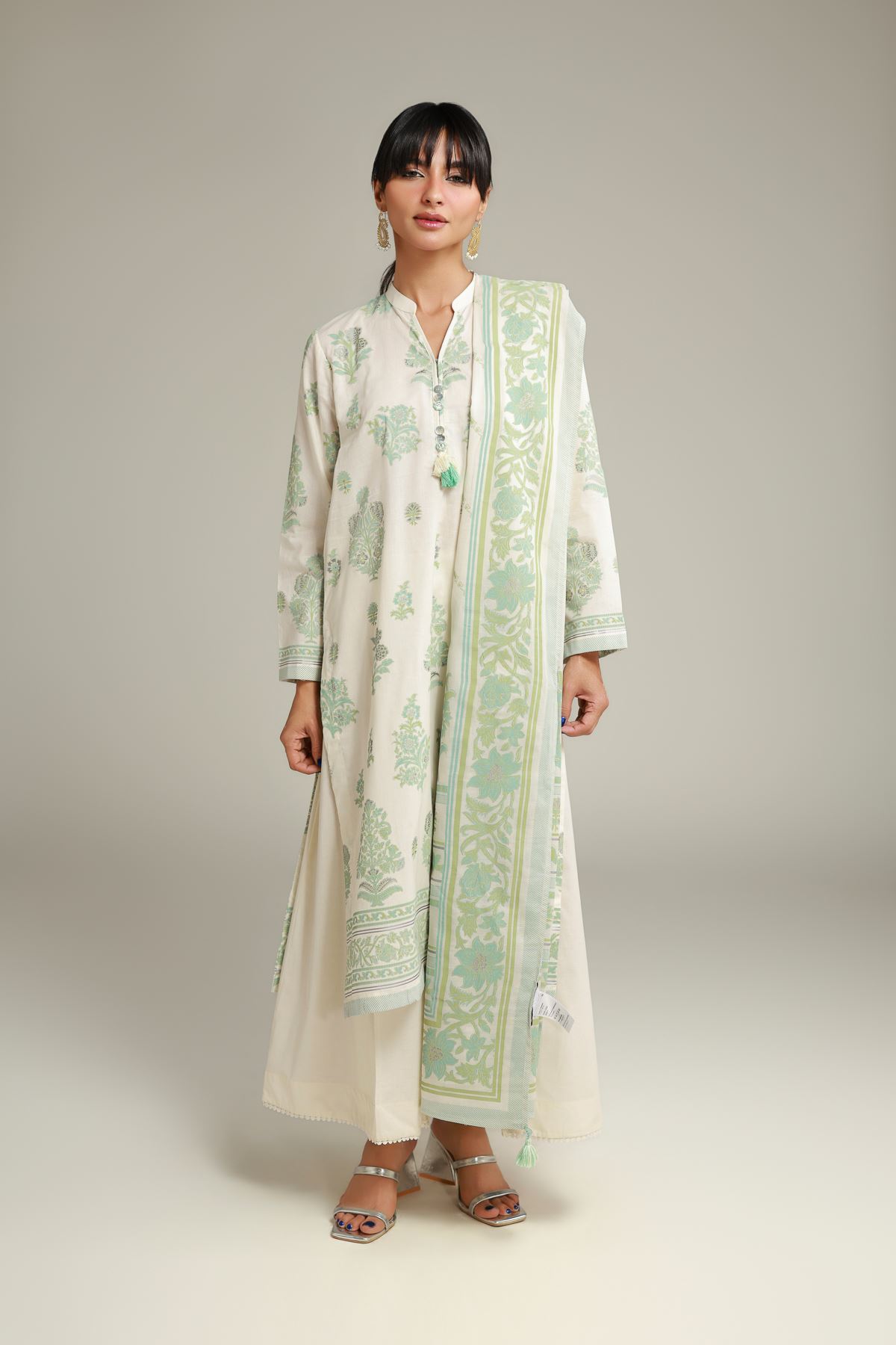 Printed Lawn Printed Lawn Dupatta - 26-02-1E13-06SA-VG