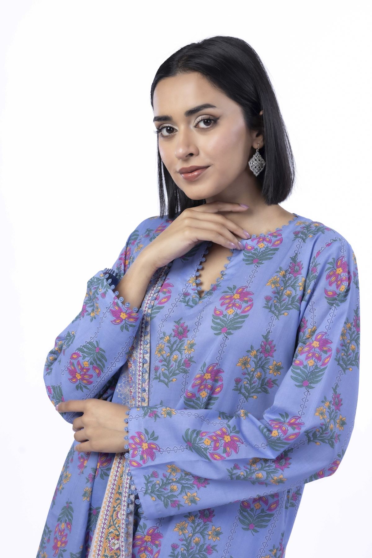 Printed Cotton Fabrics 3 Piece - KW38A-VG