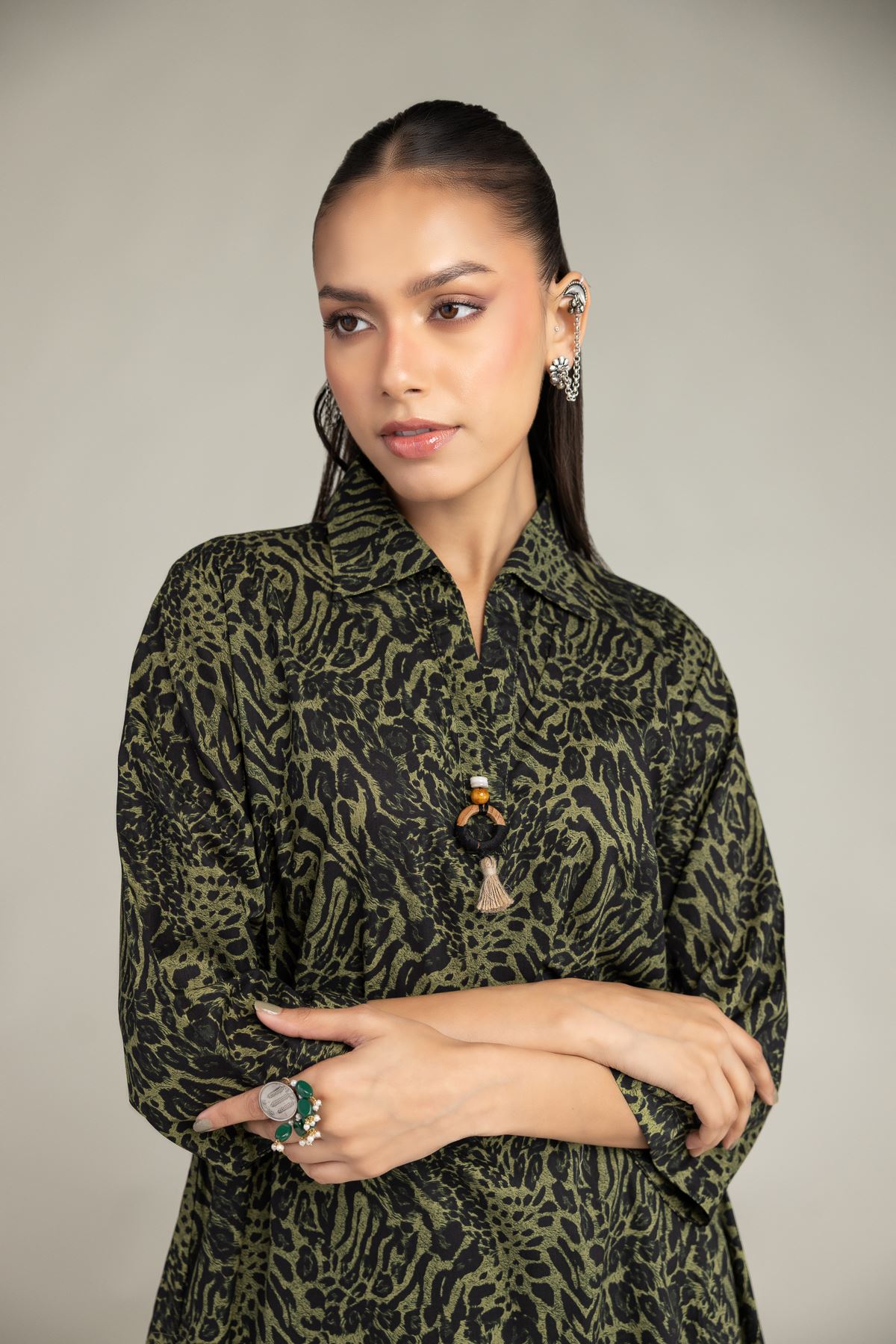 Printed Cambric Printed Cambric Kurta - 1-26-234-A-I1-VG