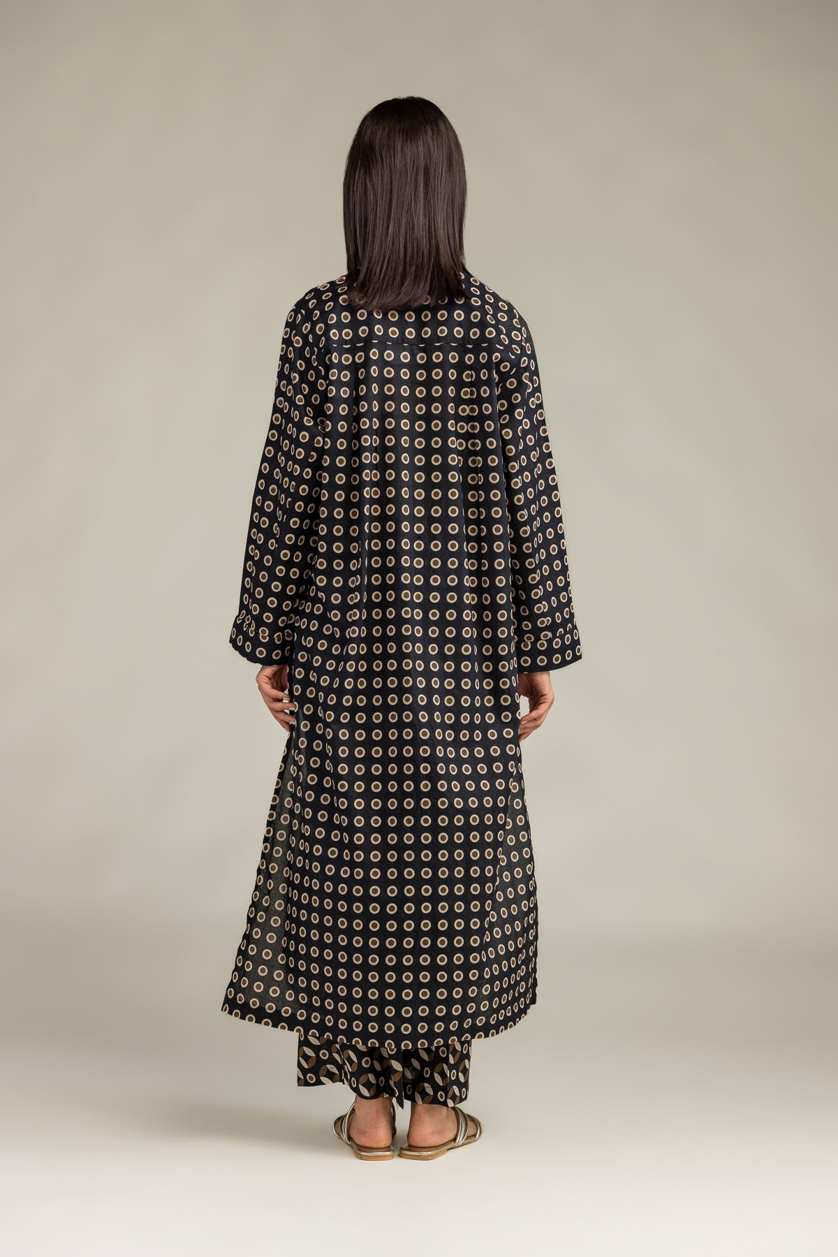 Printed Cambric Long Cambric Kurta - 1-26-102-A-F-VG