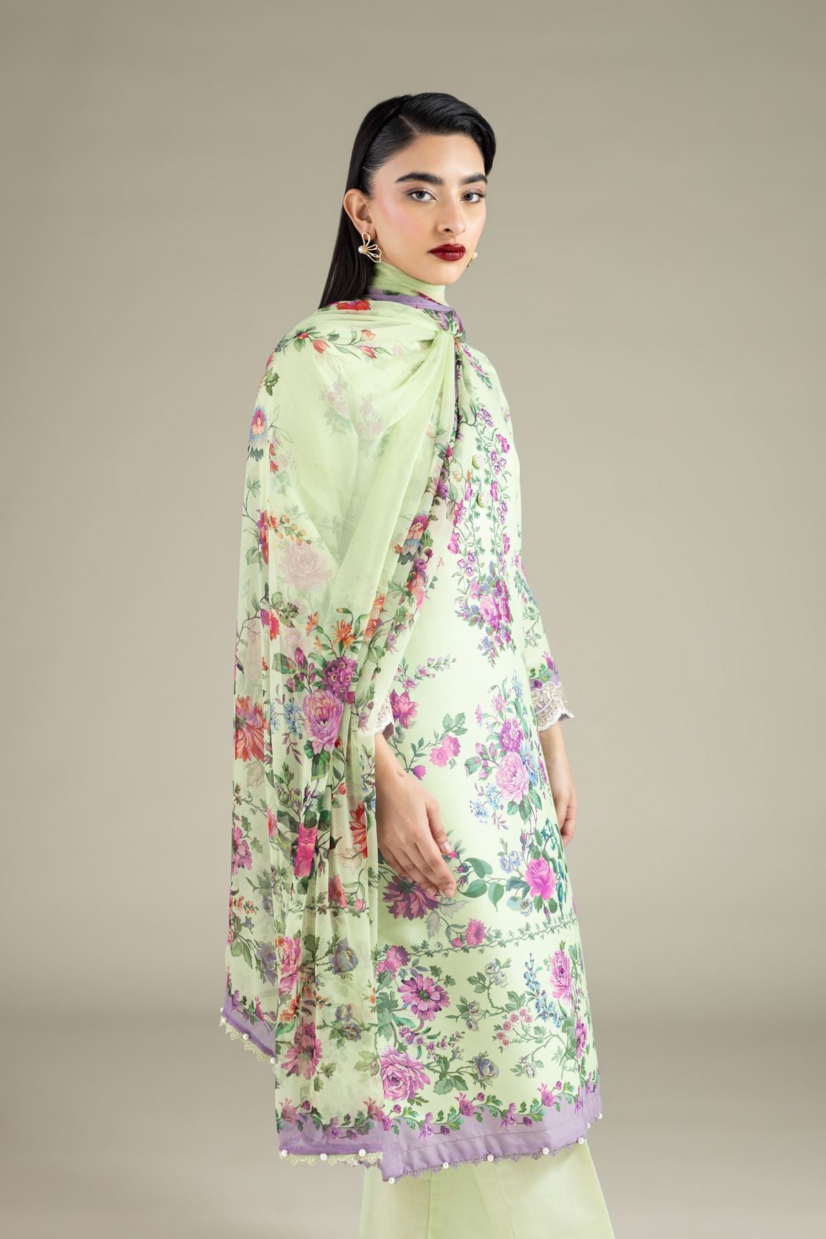 Embroidered Mesuri Kurta - 25-10-12E11-02TA-VG