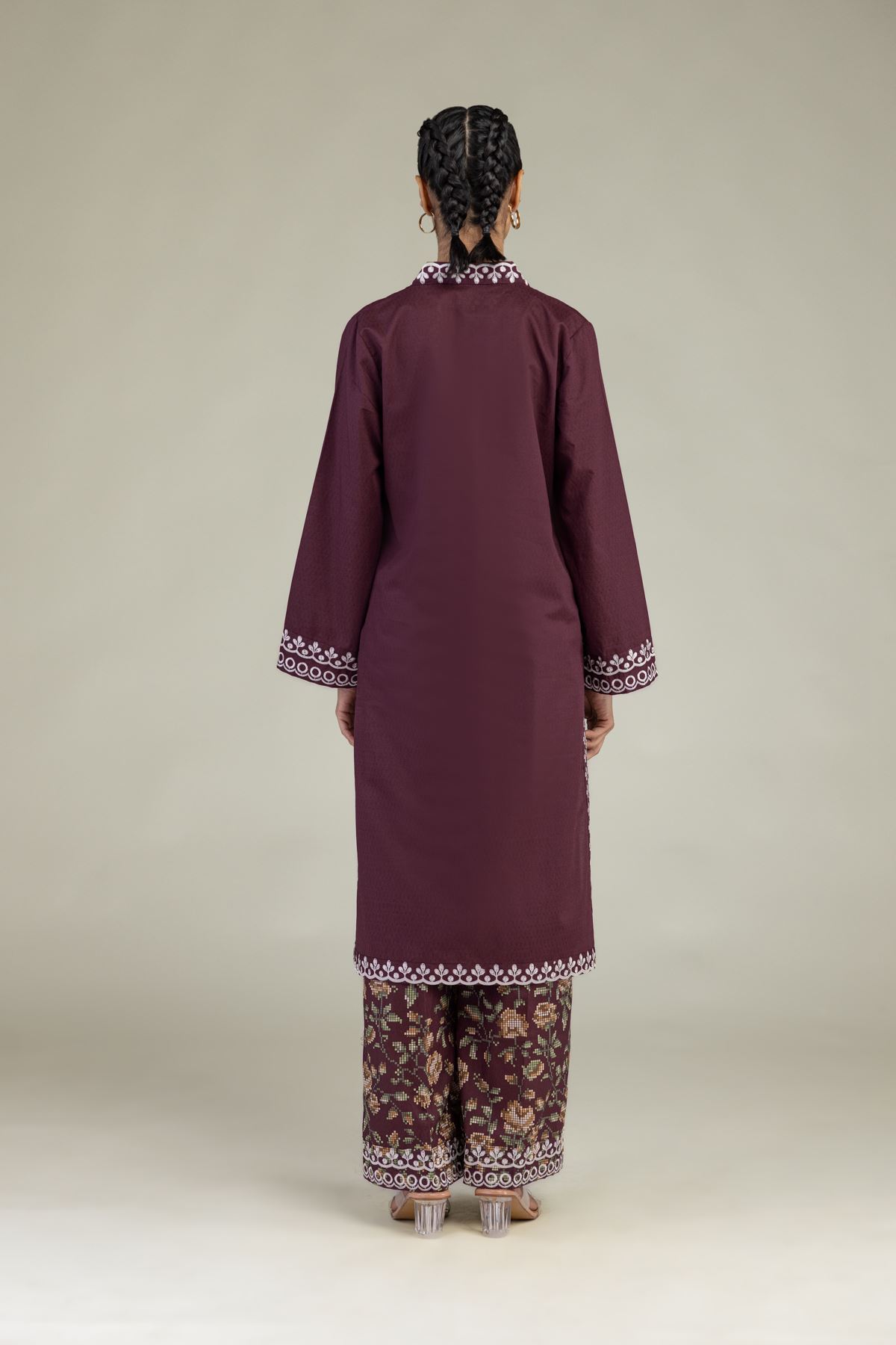 Embroidered Cotton Dobby Cotton Dobby Kurta - 1-26-226-A-I1-VG