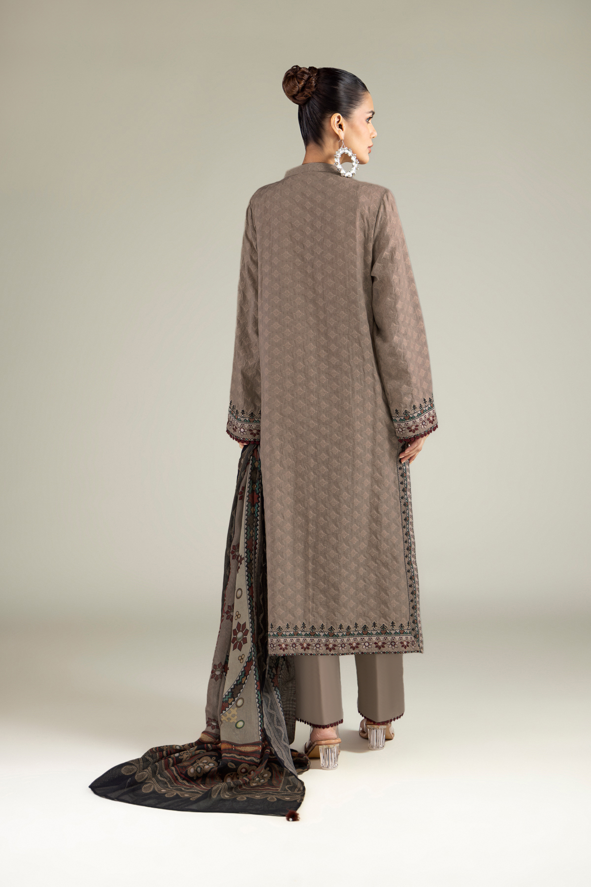 Embroidered Broshia Tailored 3-Piece Set - B1-2-26-106-A-C-VG
