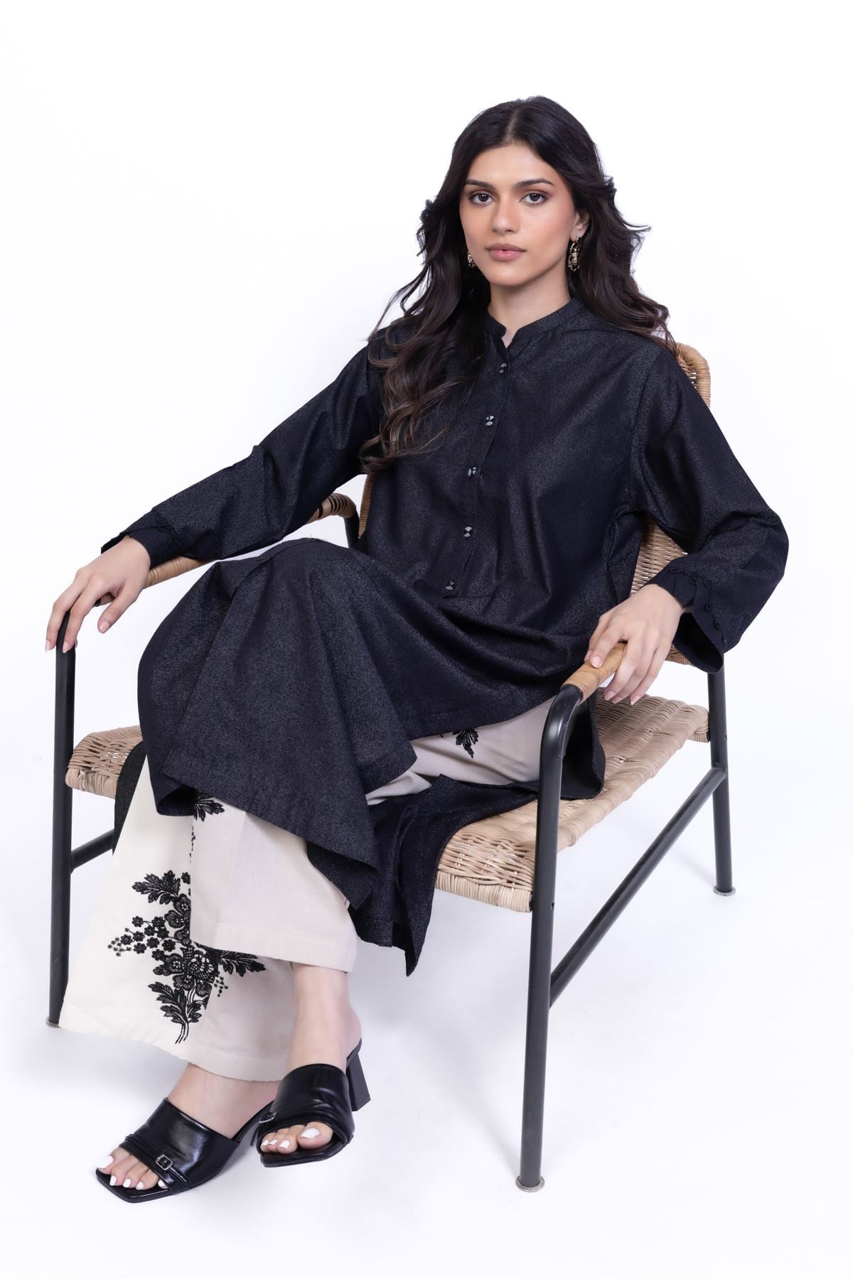 Dyed Karandi Kurta - 25-10-10E7-05TA-VG