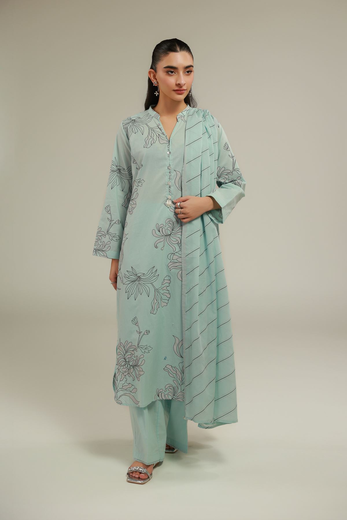 Lawn Mint Lawn Dupatta - 1-26-119-A-D-VG