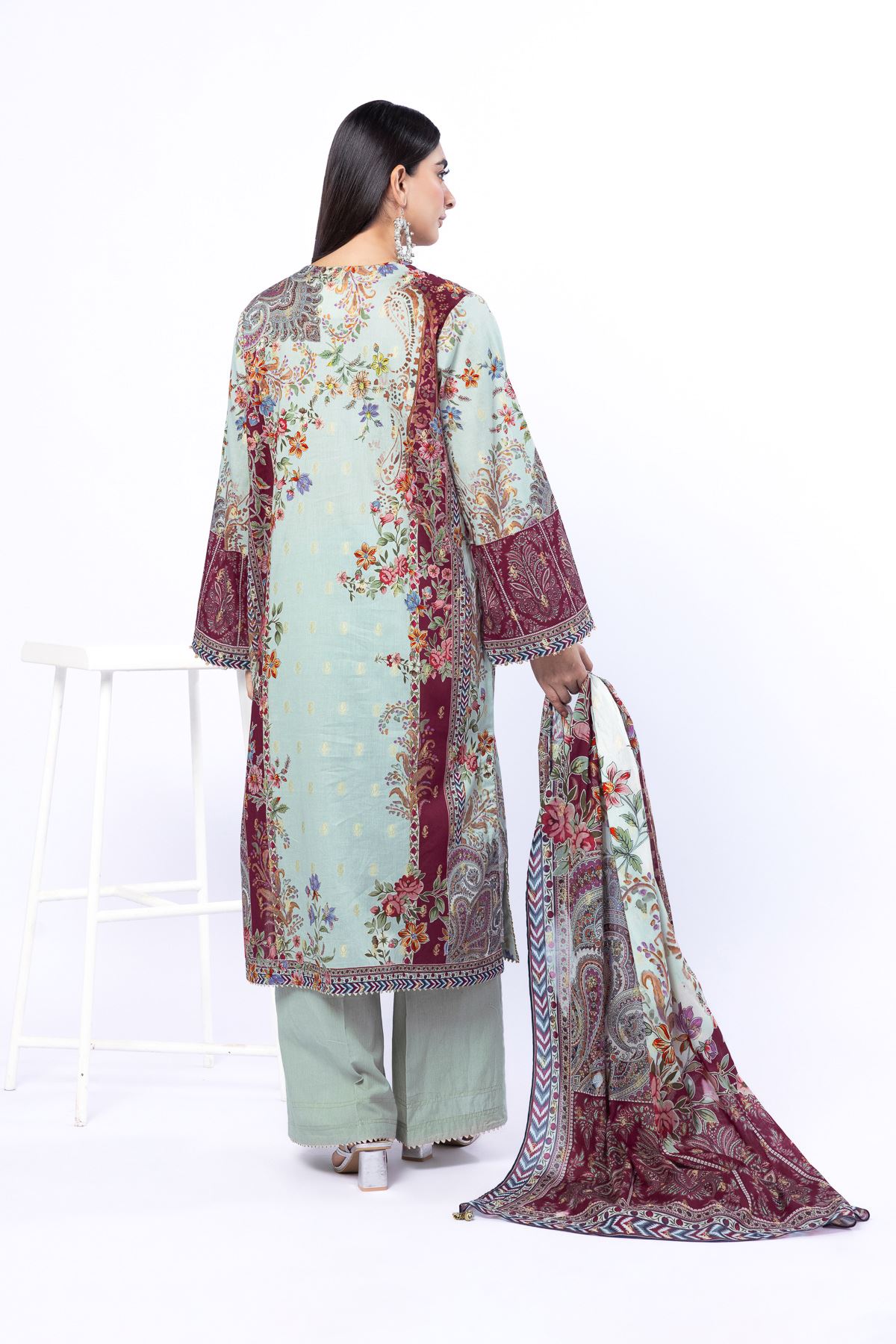 Printed Jacquard Fabrics 3 Piece - A33-26-108FD-VG