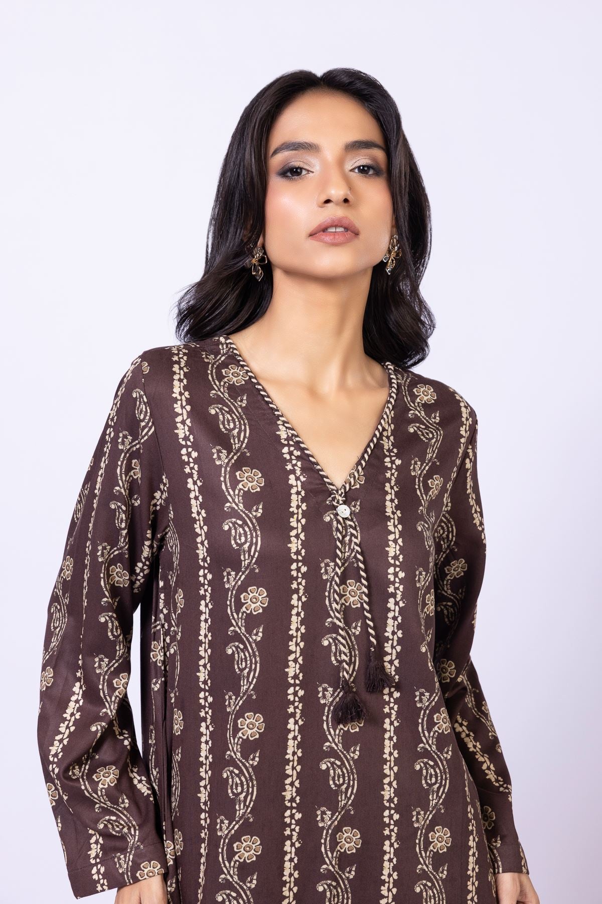 Printed Marina Kurta - OTD4-EX22-10TA-VG