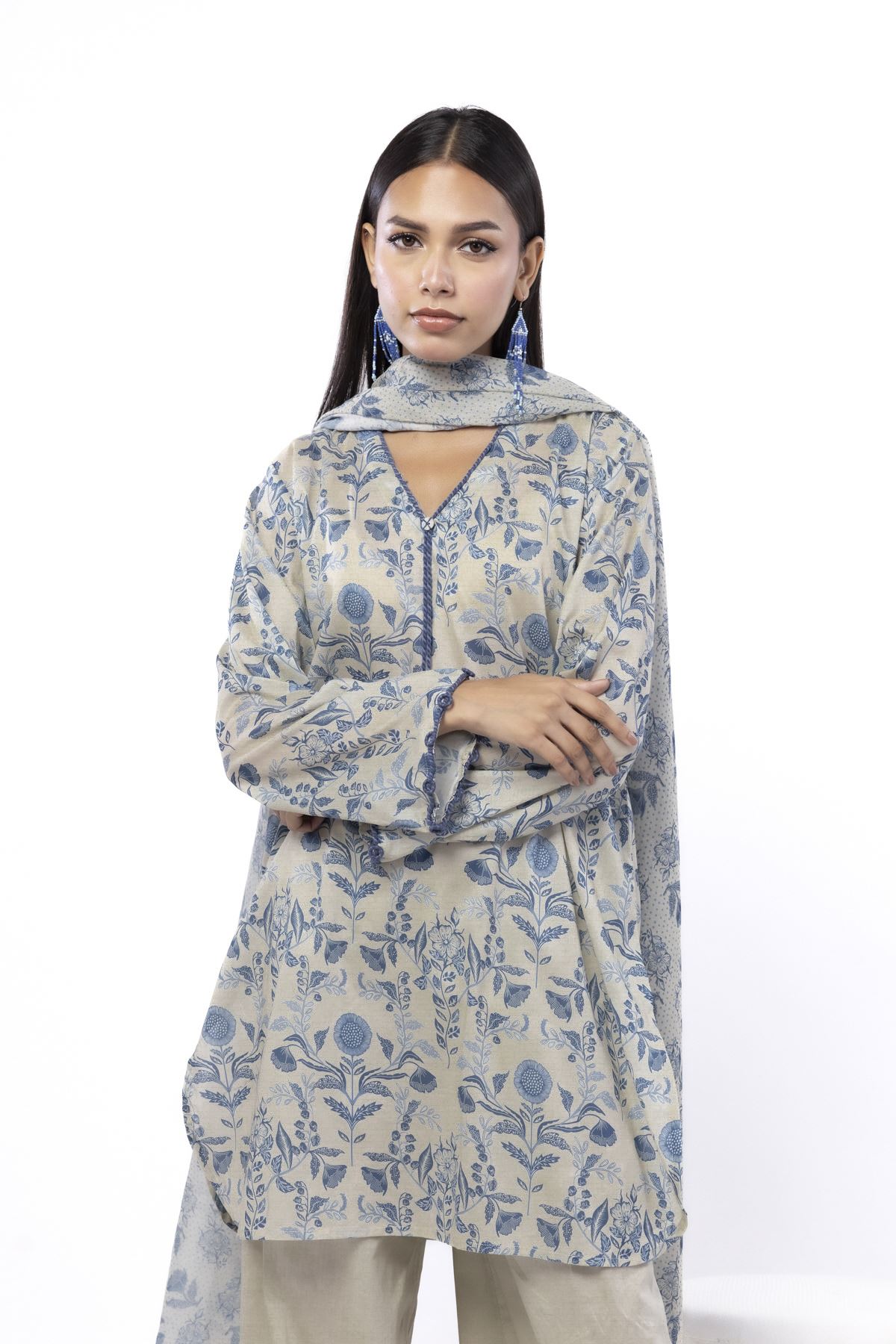 Printed Lawn Fabrics 3 Piece - CA02A-VG
